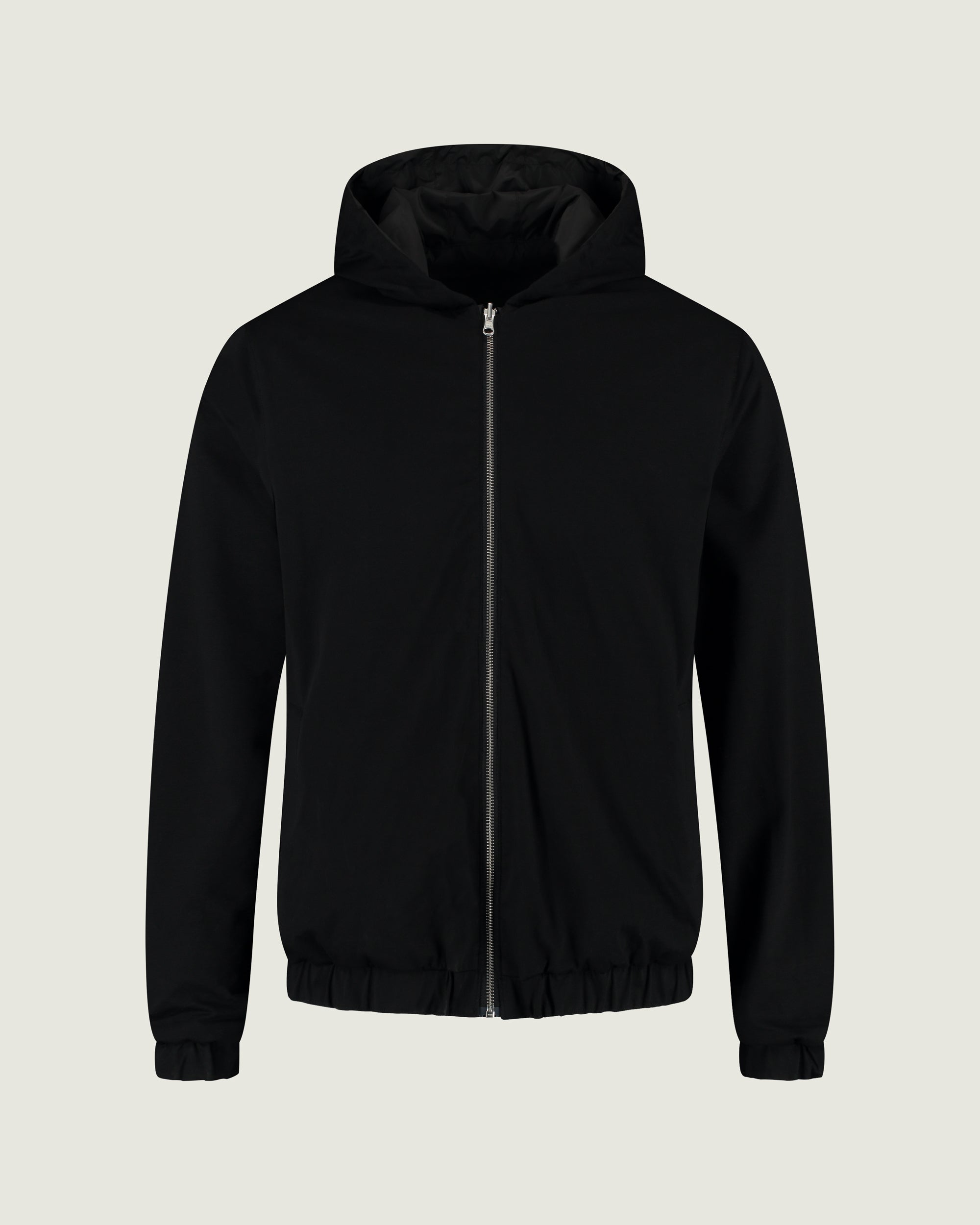 DUQUEZZI HOODED REVERSIBLE BOMBER | Black