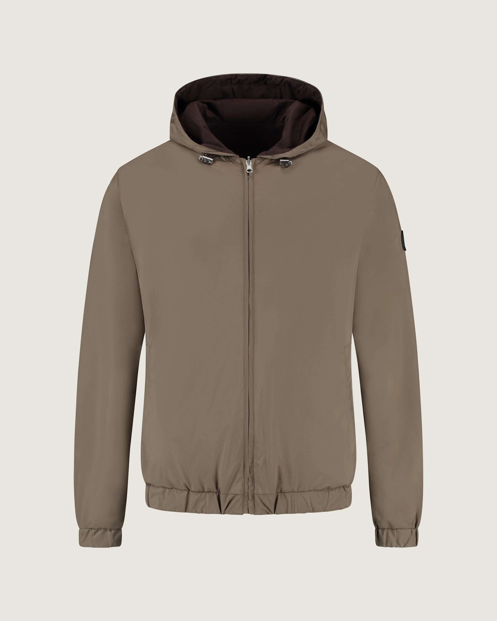 DUQUEZZI HOODED REVERSIBLE BOMBER | Desert
