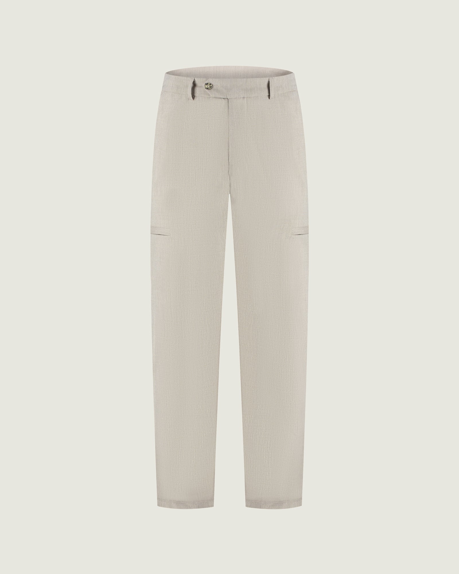 DUQUEZZI WOOL STRETCH TROUSERS | Beige