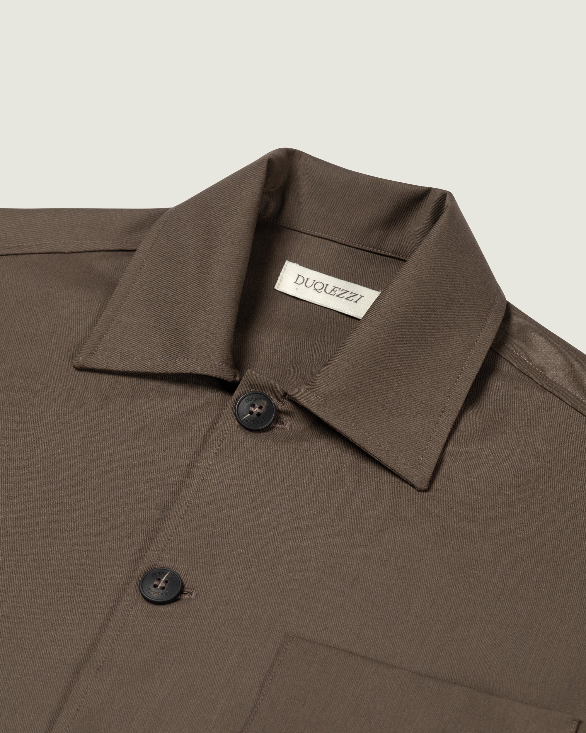 DUQUEZZI WOOL BLEND OVERSHIRT | Caramel Syrup