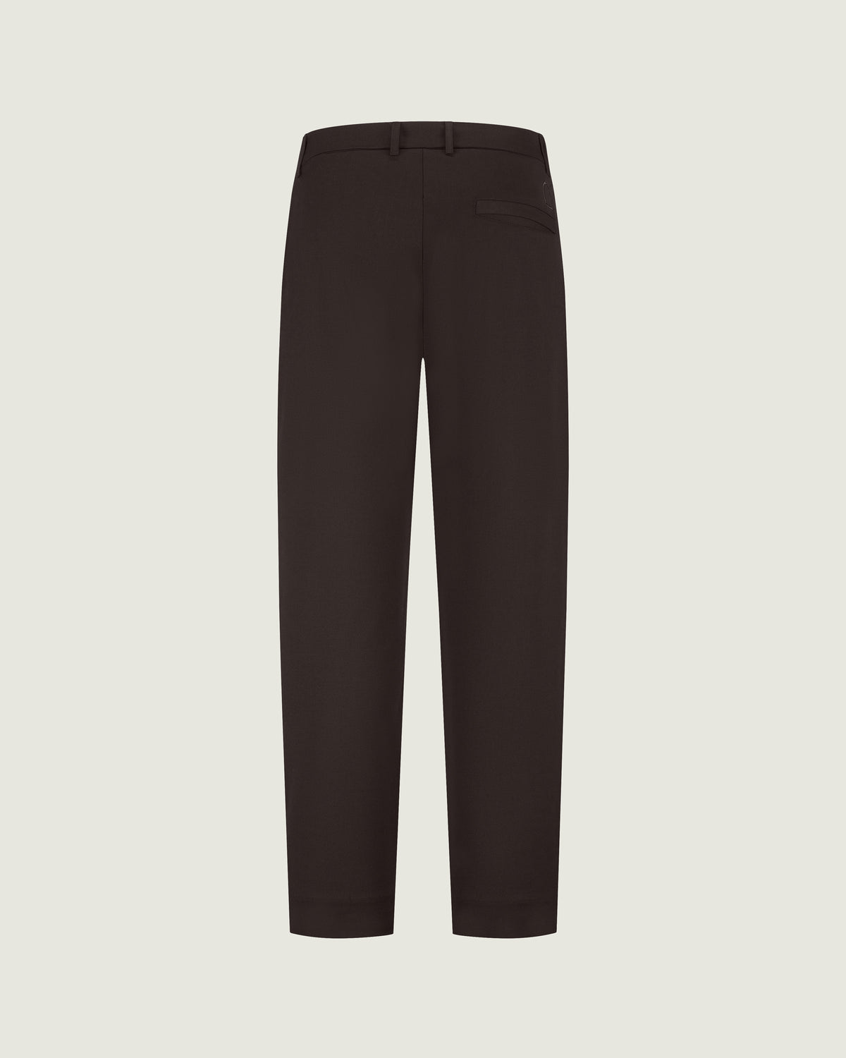 DUQUEZZI WOOL BLEND TROUSERS | Dark Brown
