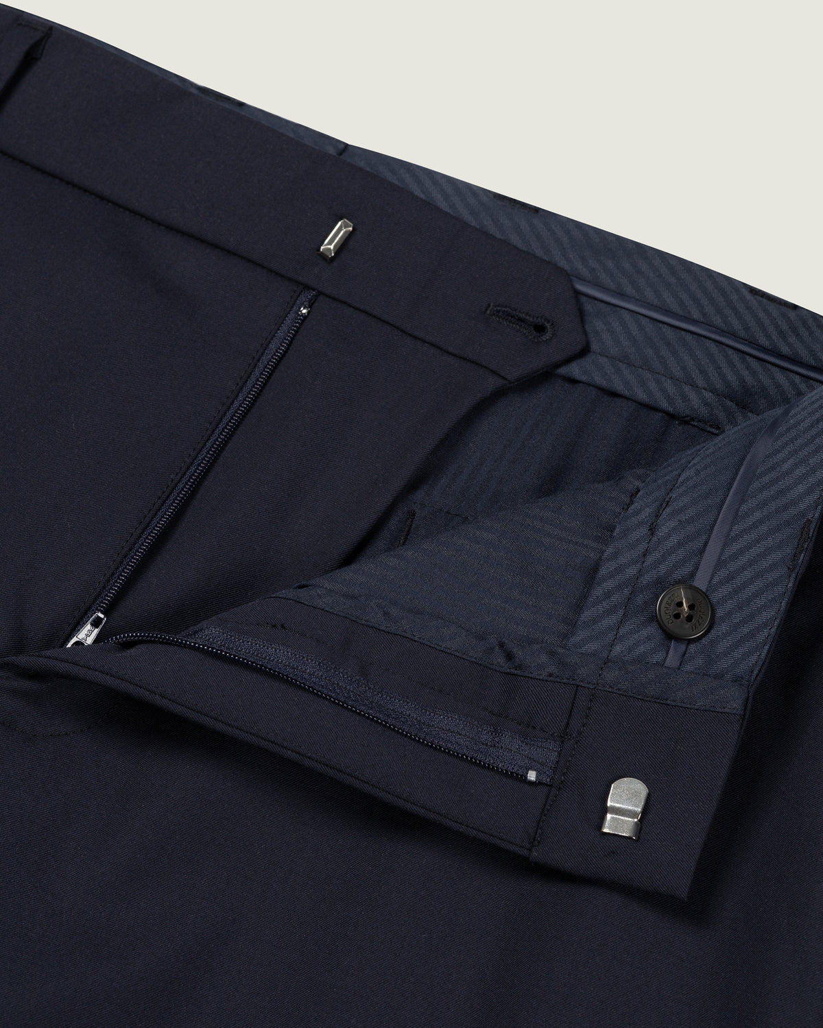 DUQUEZZI WOOL BLEND TROUSERS ARTURO | Navy