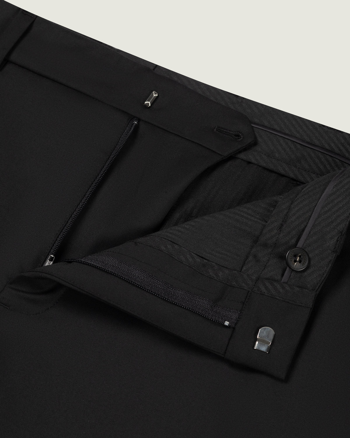 DUQUEZZI WOOL BLEND TROUSERS ARTURO | Black