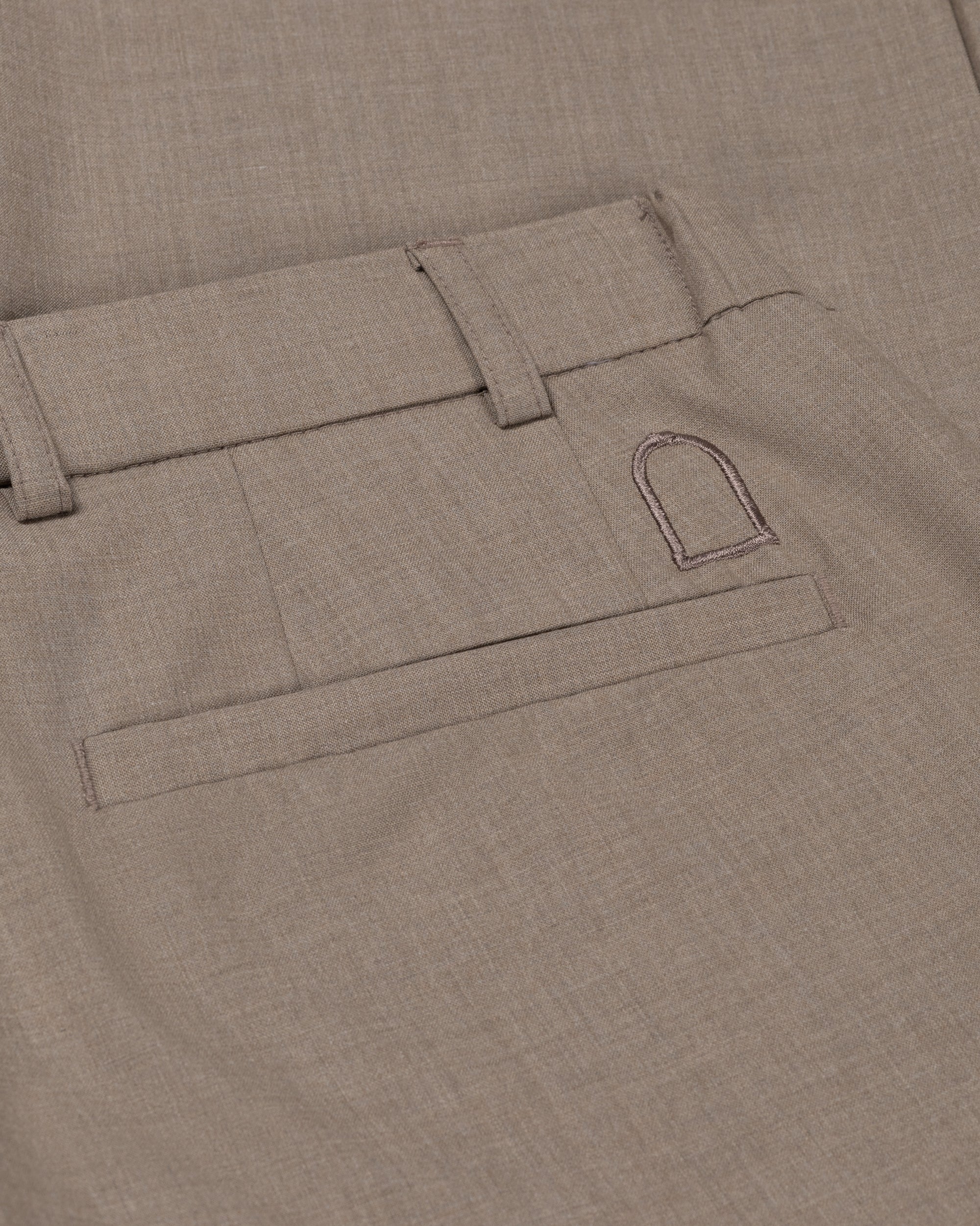 DUQUEZZI CESARE WOOL BLEND PANTS | Caramel Syrup
