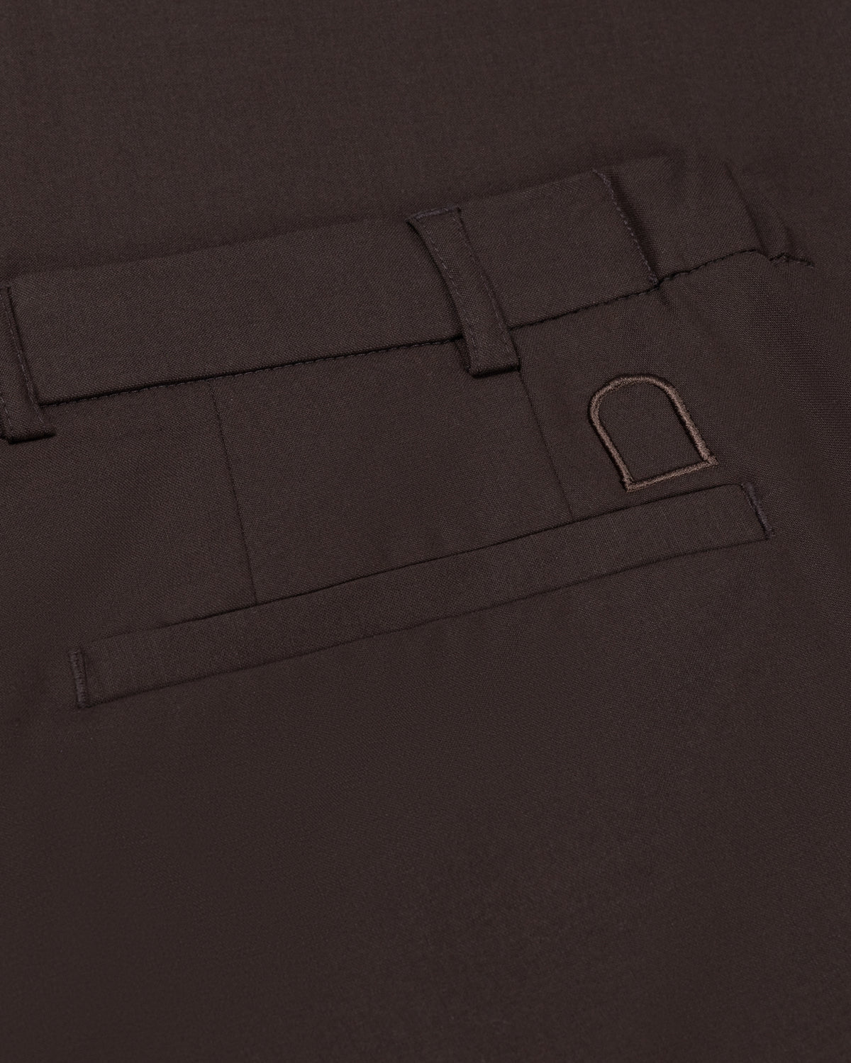 DUQUEZZI CESARE WOOL BLEND PANTS | Dark Brown