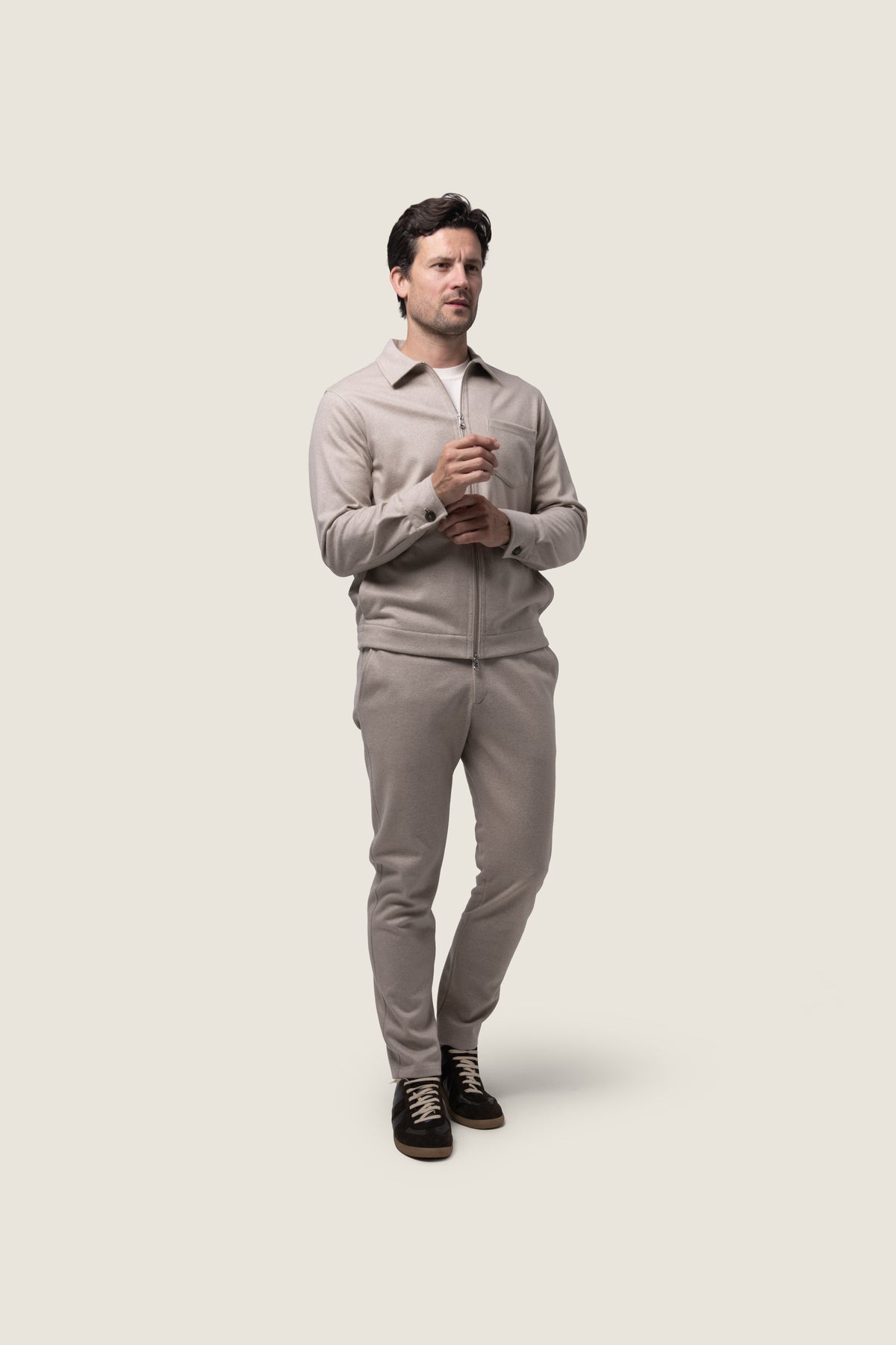 DUQUEZZI VELLORO WOOL JACKET | Light Beige