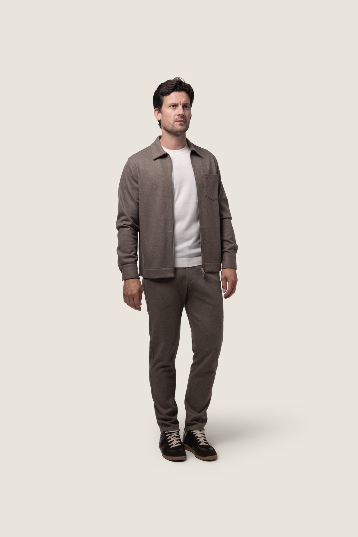 DUQUEZZI VELLORO WOOL JACKET | Caramel Syrup
