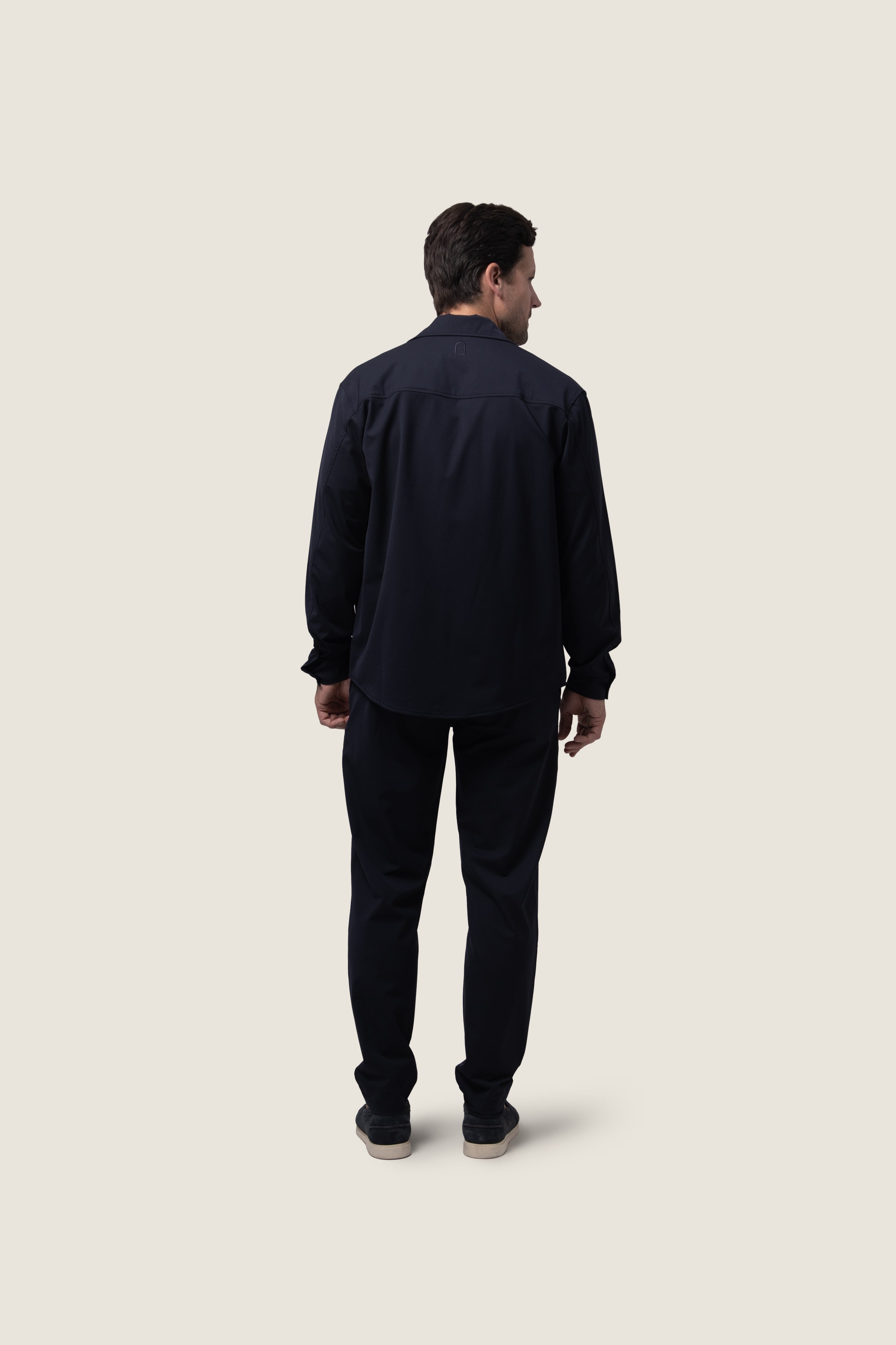 DUQUEZZI WOOL BLEND OVERSHIRT | Navy