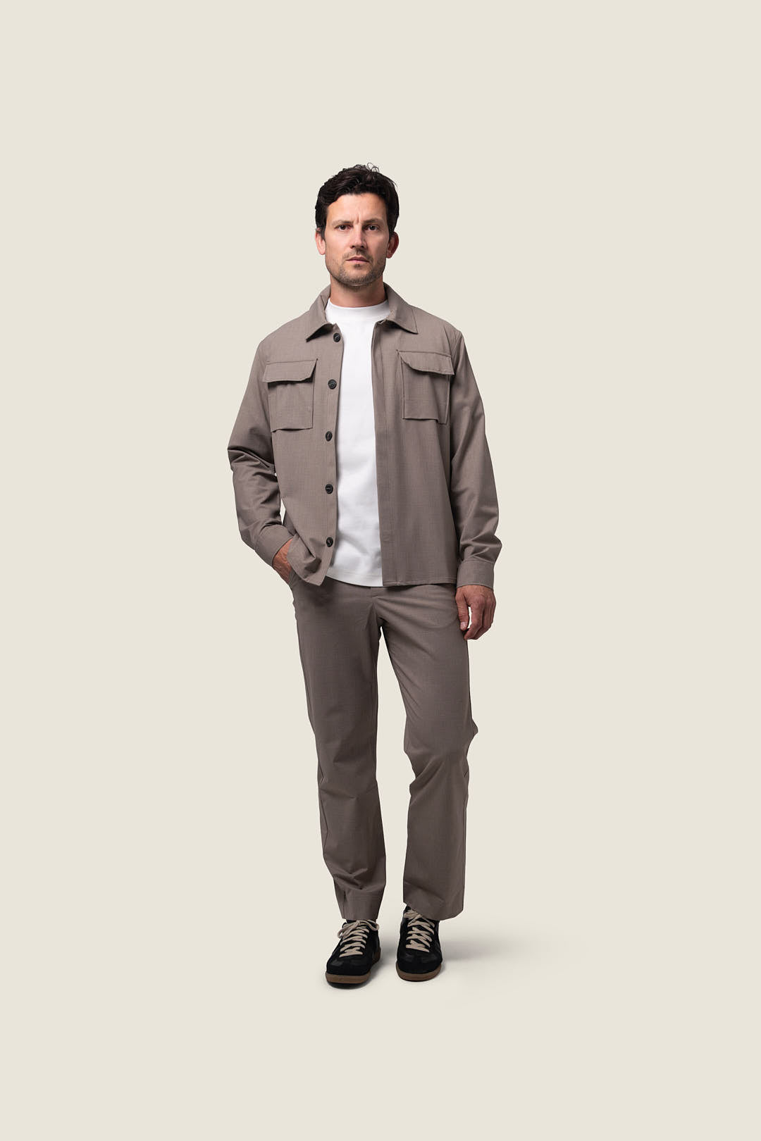 DUQUEZZI CESARE WOOL BLEND PANTS | Caramel Syrup