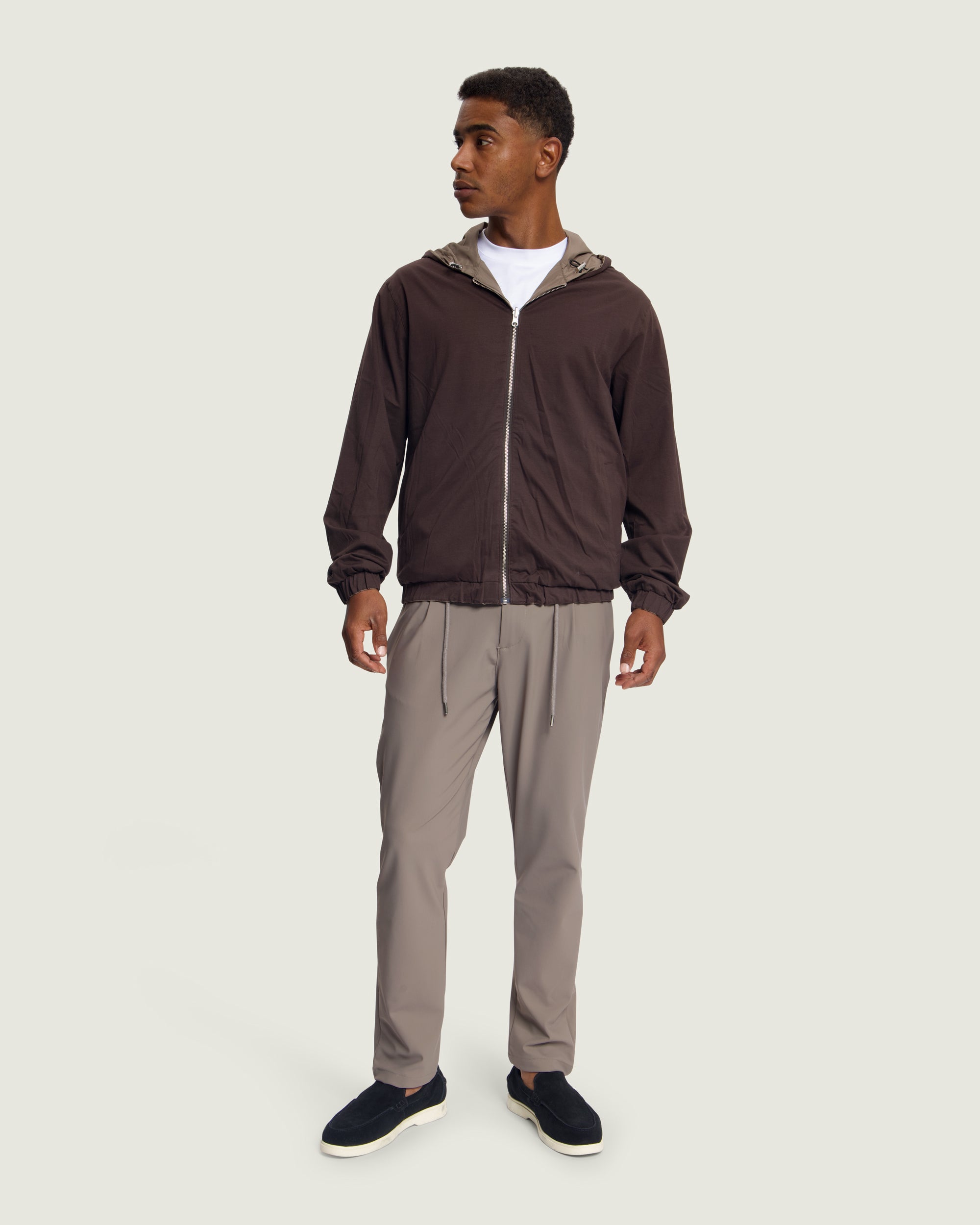 DUQUEZZI HOODED REVERSIBLE BOMBER | Desert