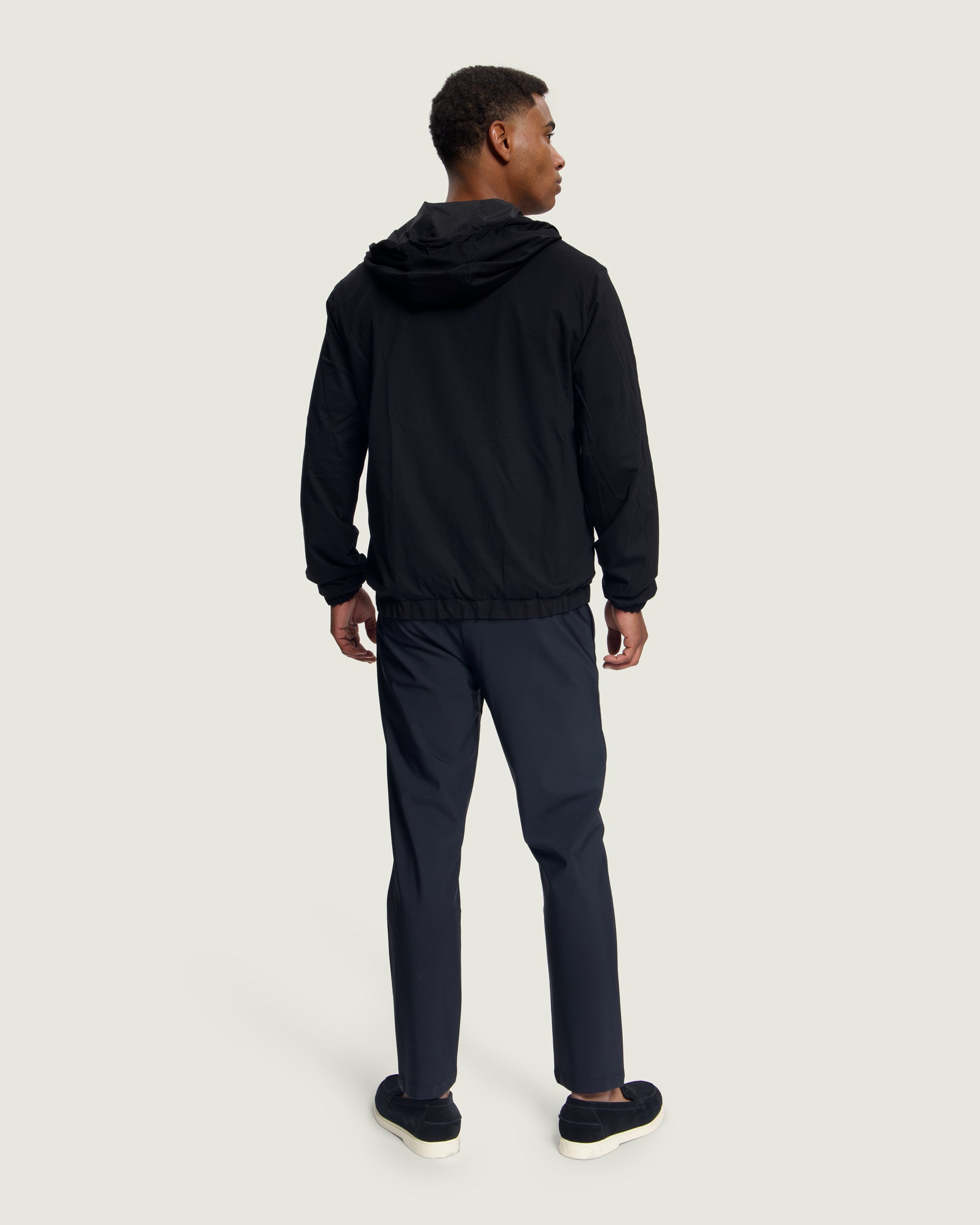 DUQUEZZI HOODED REVERSIBLE BOMBER | Black