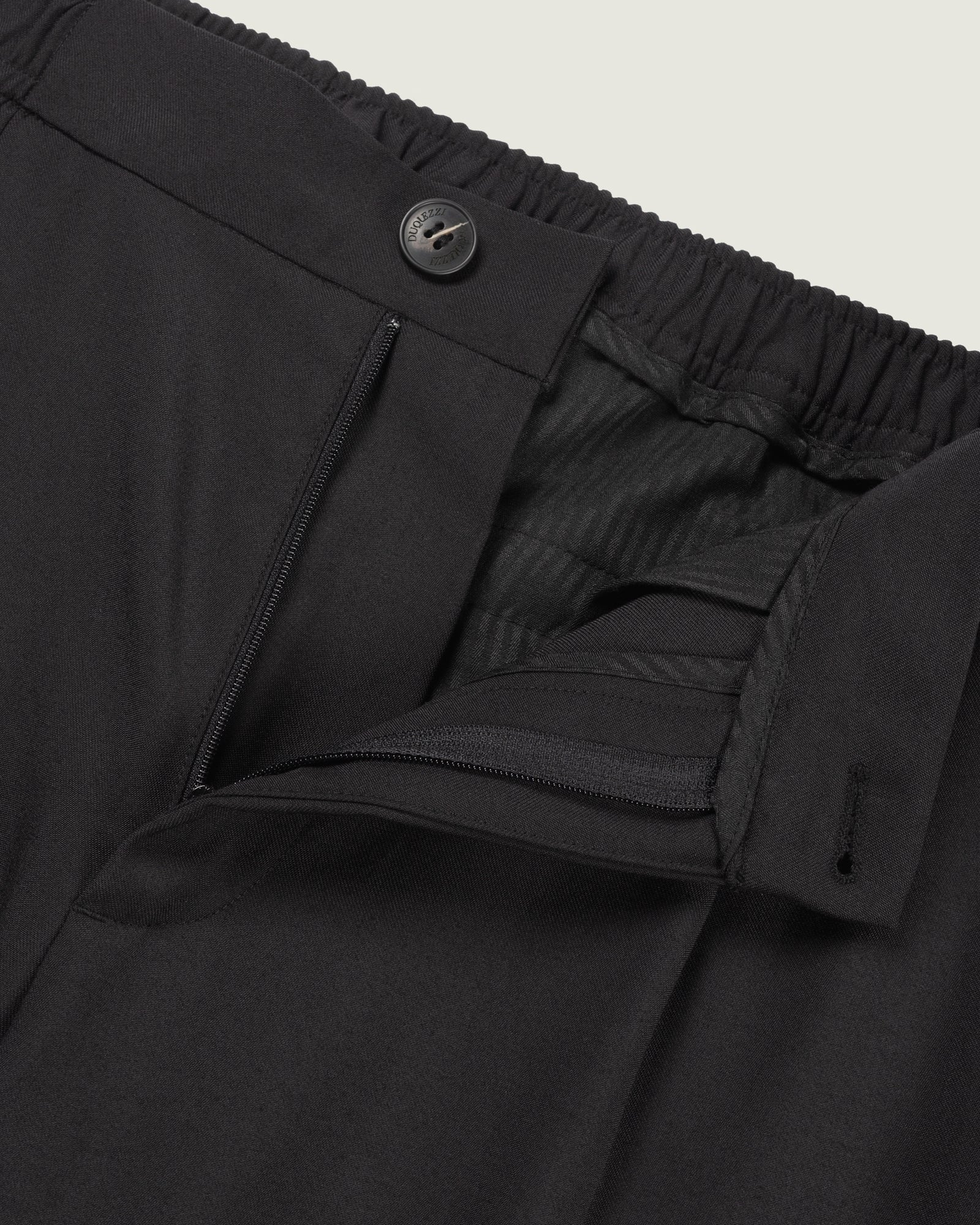 DUQUEZZI WOOL BLEND TROUSERS | Black