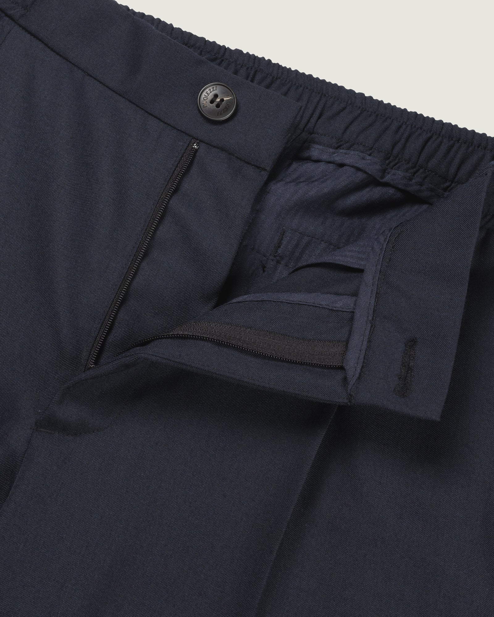 DUQUEZZI WOOL BLEND TROUSERS | Navy
