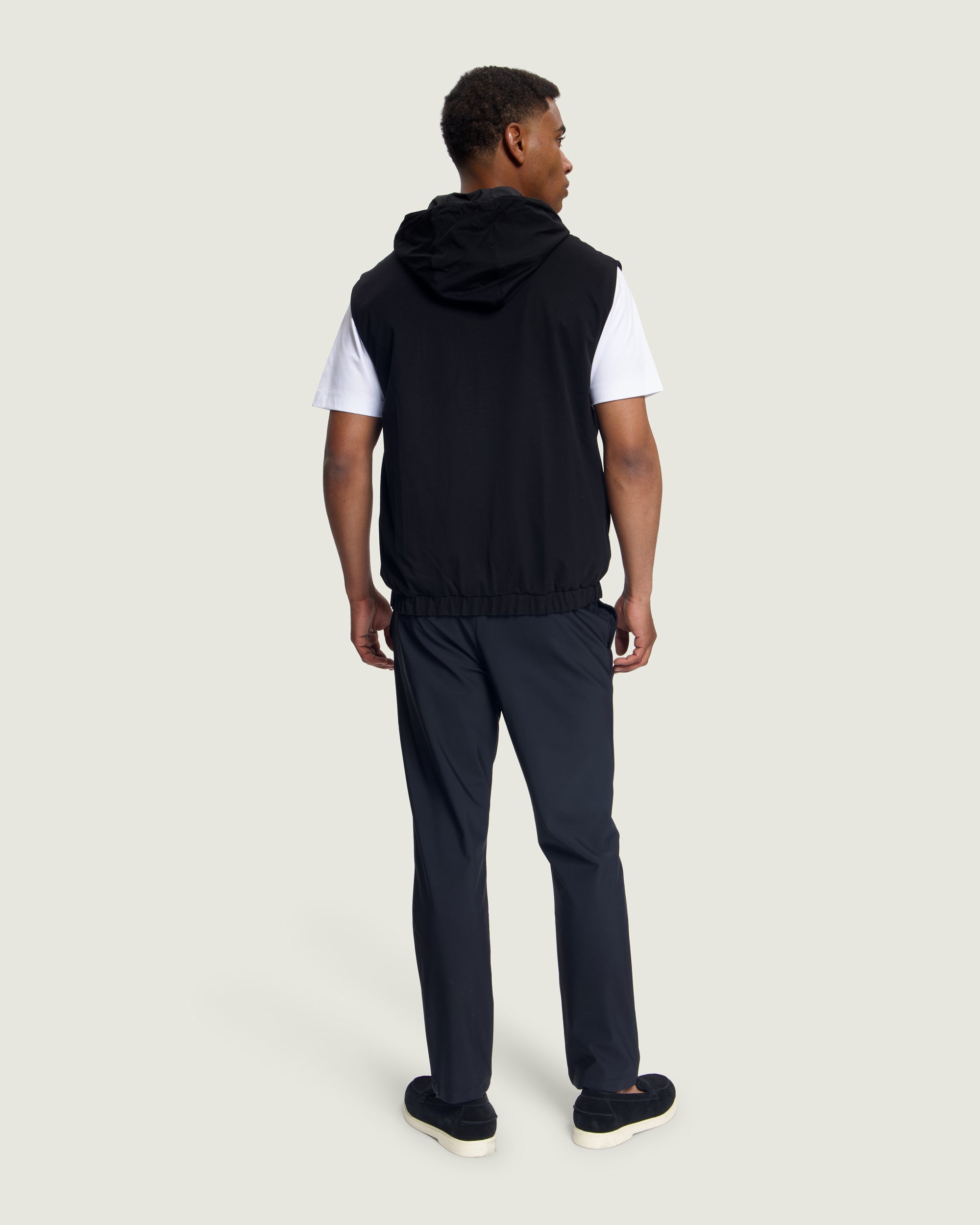 【極美品】TNRCN REVERSIBLE DOWN VEST BLACK M DUQUEZZI REVERSIBLE VEST | Black