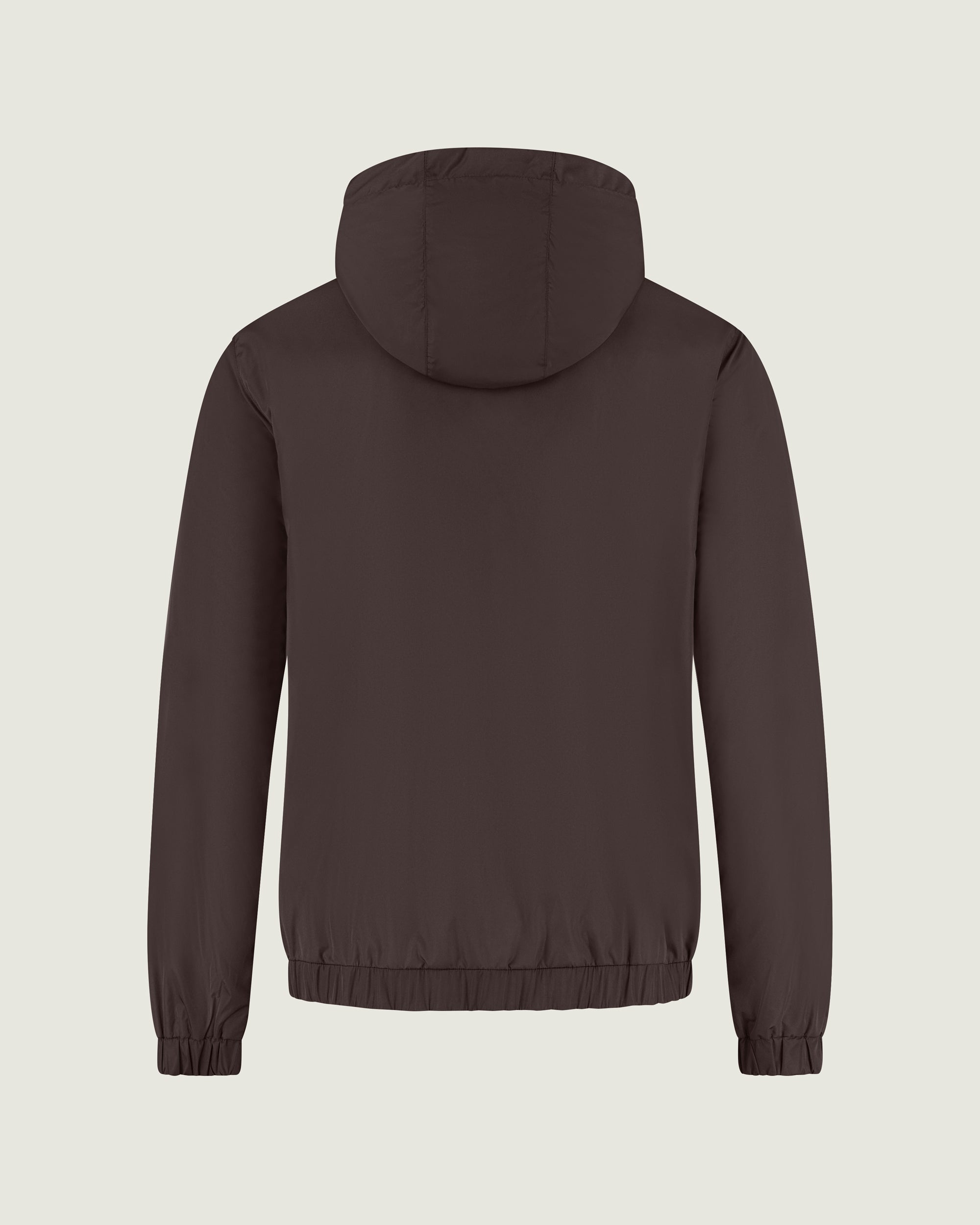 DUQUEZZI HOODED REVERSIBLE BOMBER | Caramel Syrup
