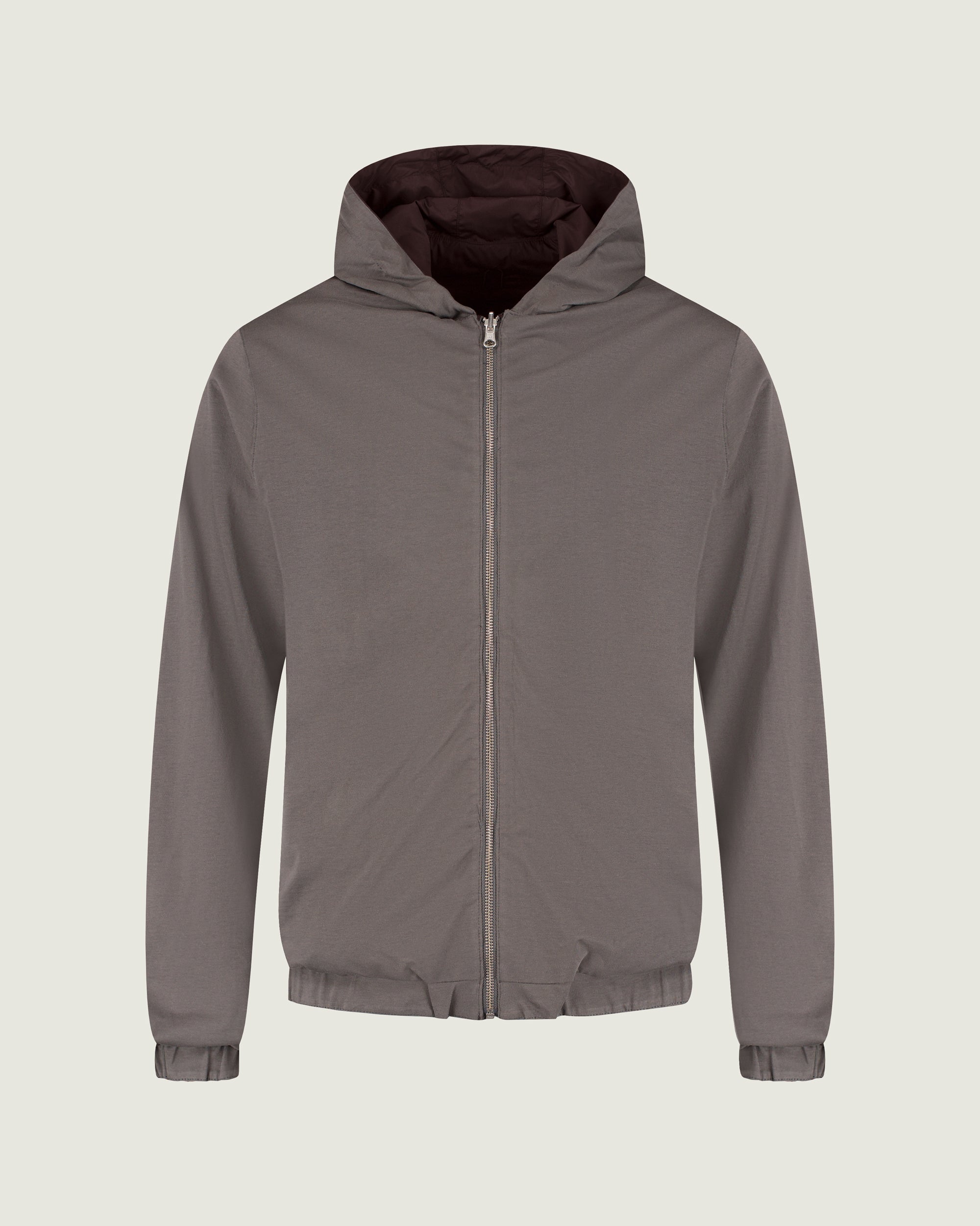 DUQUEZZI HOODED REVERSIBLE BOMBER | Burgundy