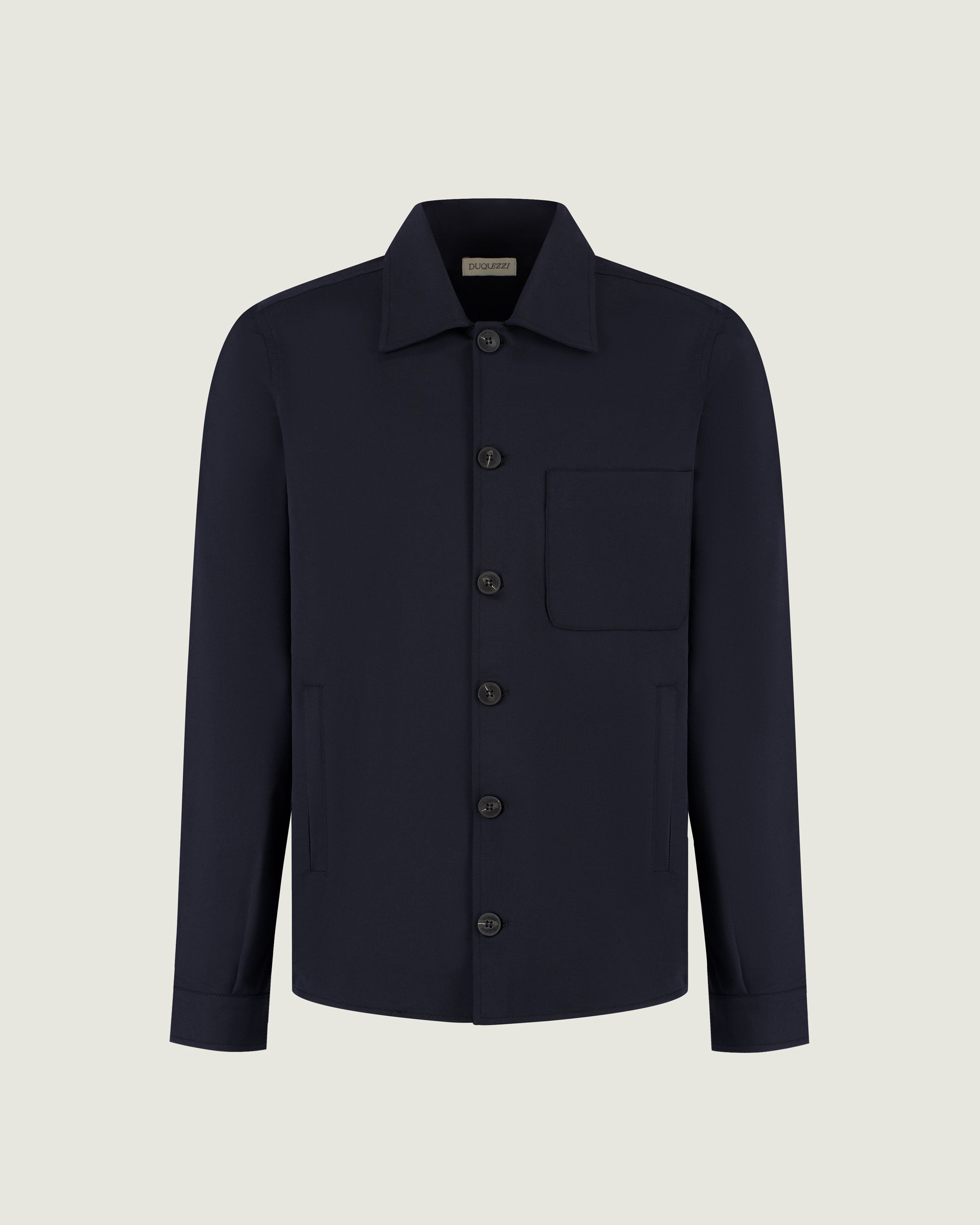 DUQUEZZI WOOL BLEND OVERSHIRT | Navy