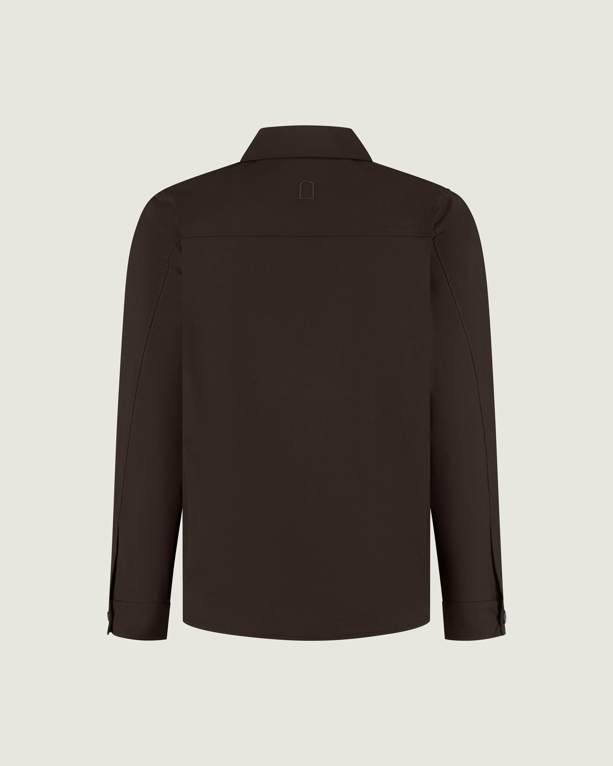 DUQUEZZI WOOL BLEND OVERSHIRT | Dark Brown