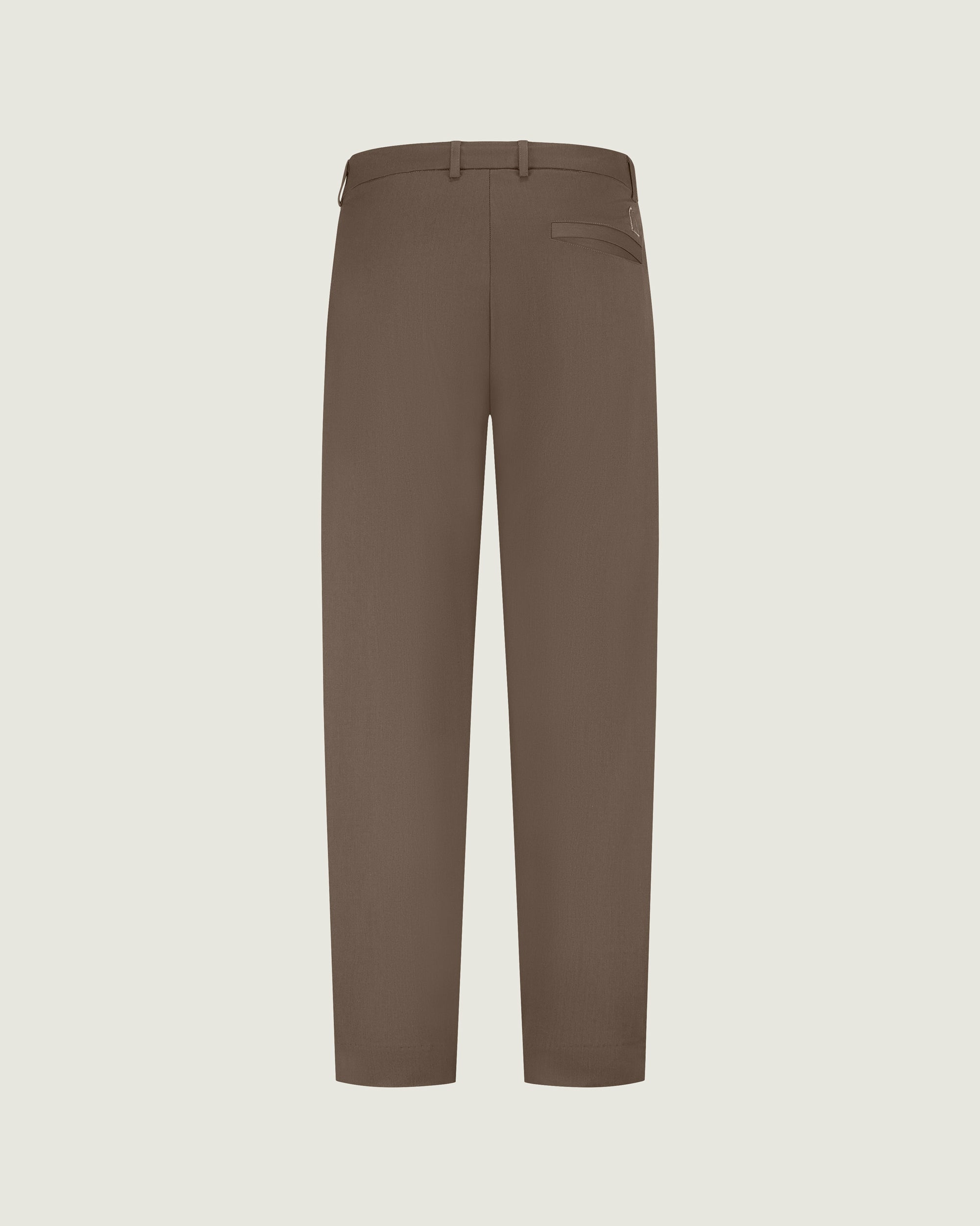 DUQUEZZI WOOL BLEND TROUSERS | Caramel Syrup