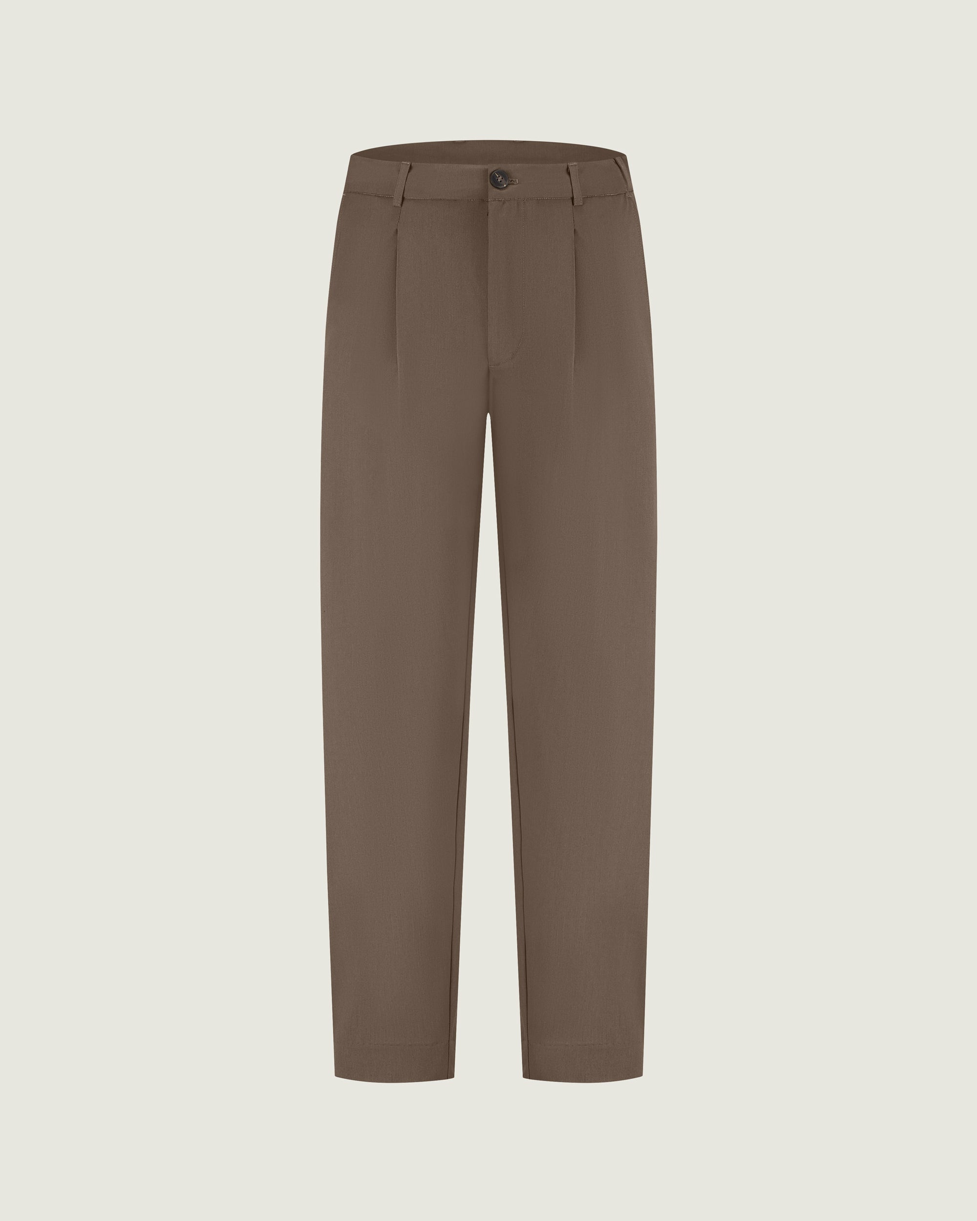 DUQUEZZI WOOL BLEND TROUSERS | Caramel Syrup