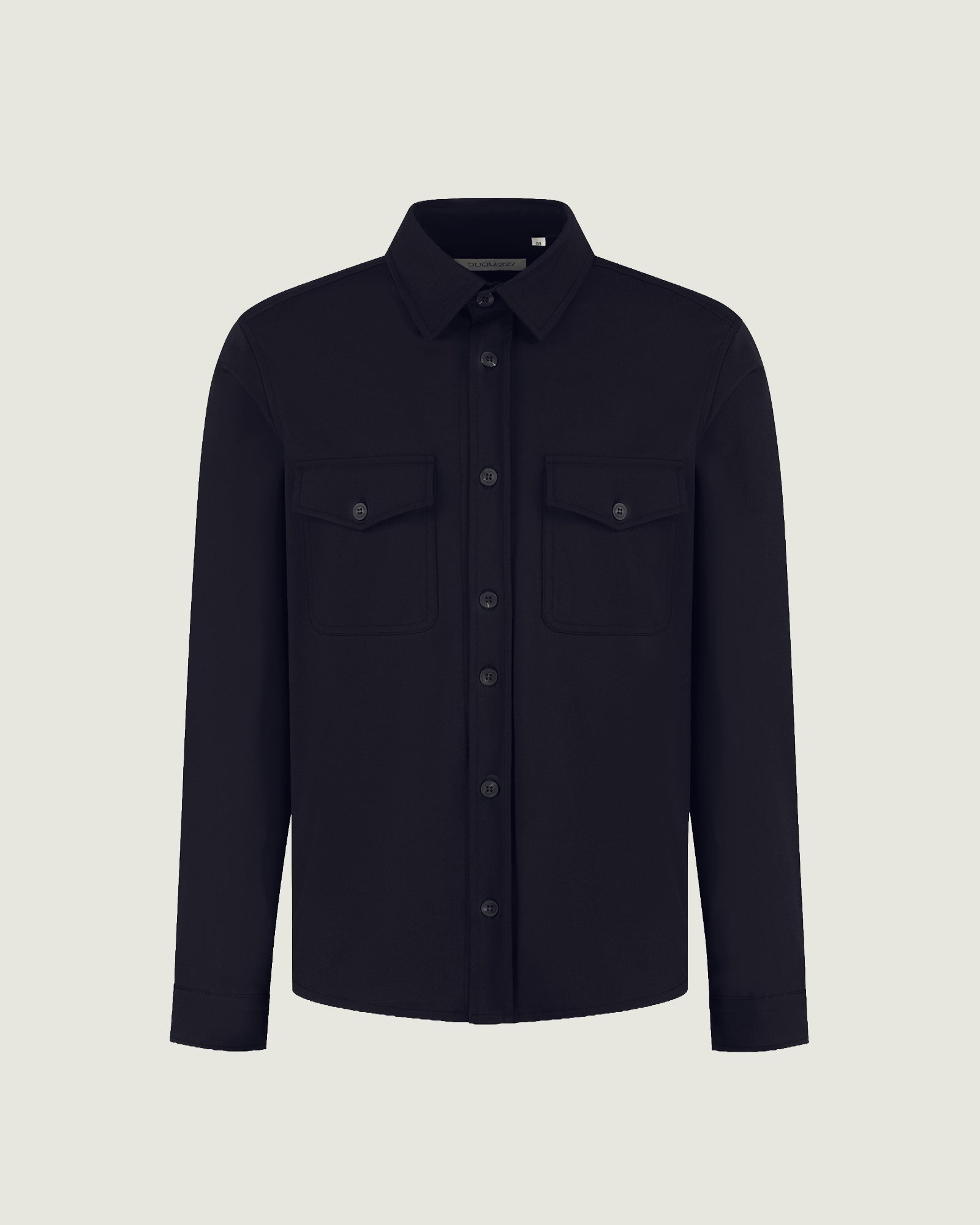DUQUEZZI WOOL BLEND OVERSHIRT ARTURO | Navy