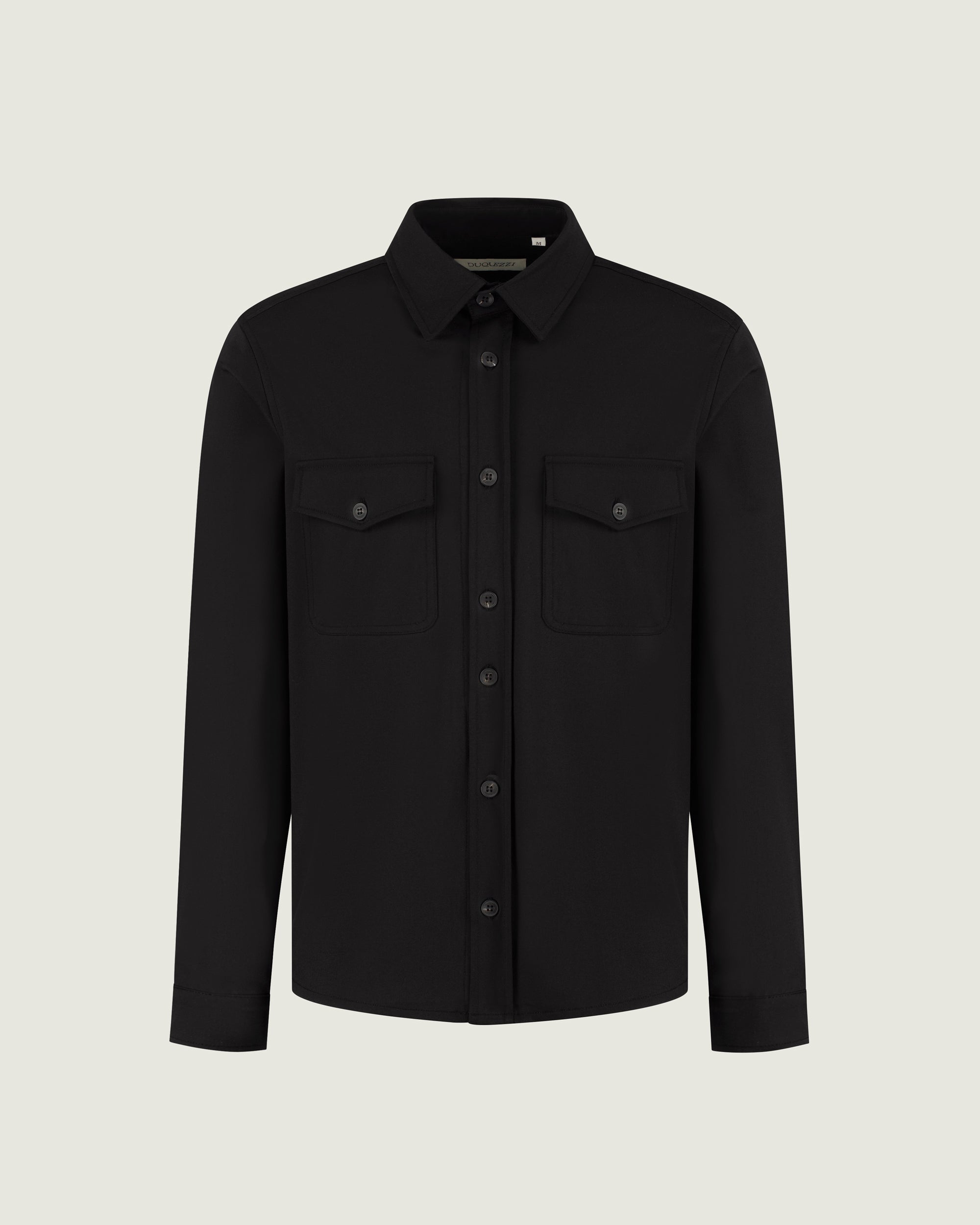 DUQUEZZI WOOL BLEND OVERSHIRT ARTURO | Black
