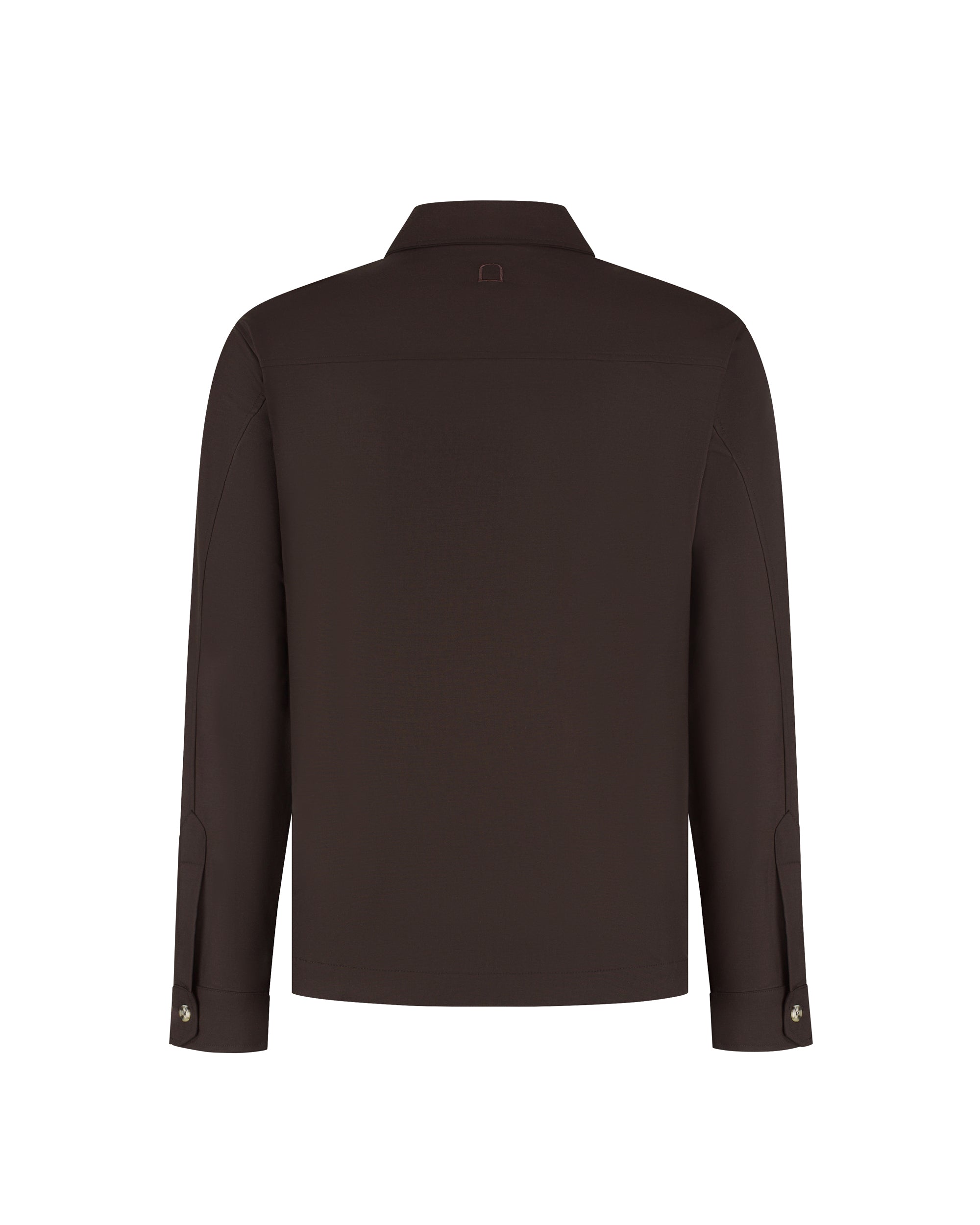 DUQUEZZI WOOL STRETCH JACKET CASELLA | Dark Brown