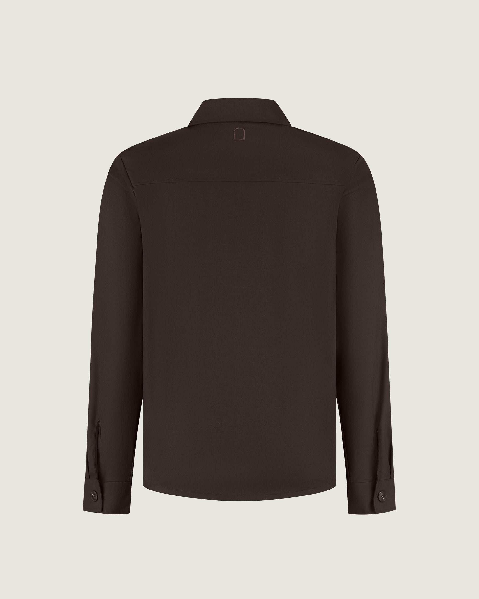 DUQUEZZI CESARE WOOL BLEND OVERSHIRT | Dark Brown