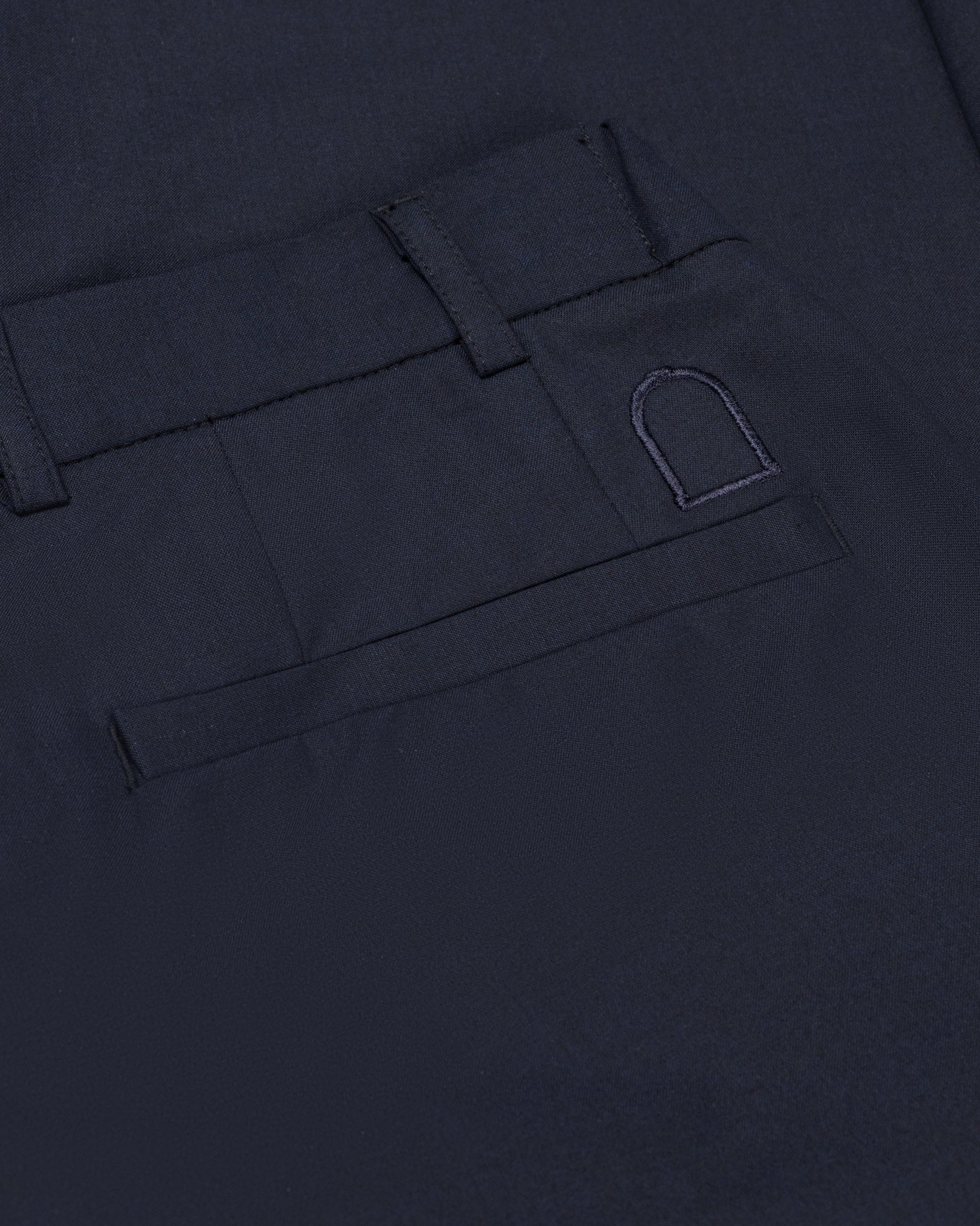 DUQUEZZI CESARE WOOL BLEND PANTS | Navy