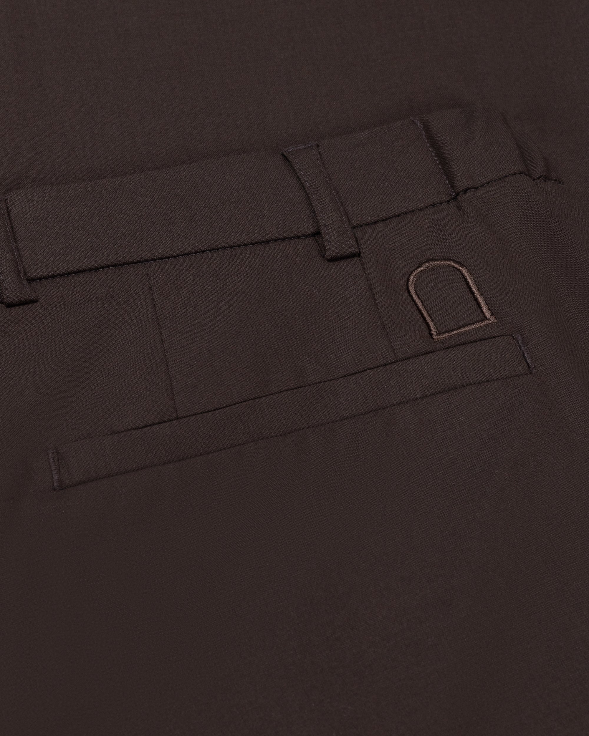DUQUEZZI CESARE WOOL BLEND PANTS | Dark Brown