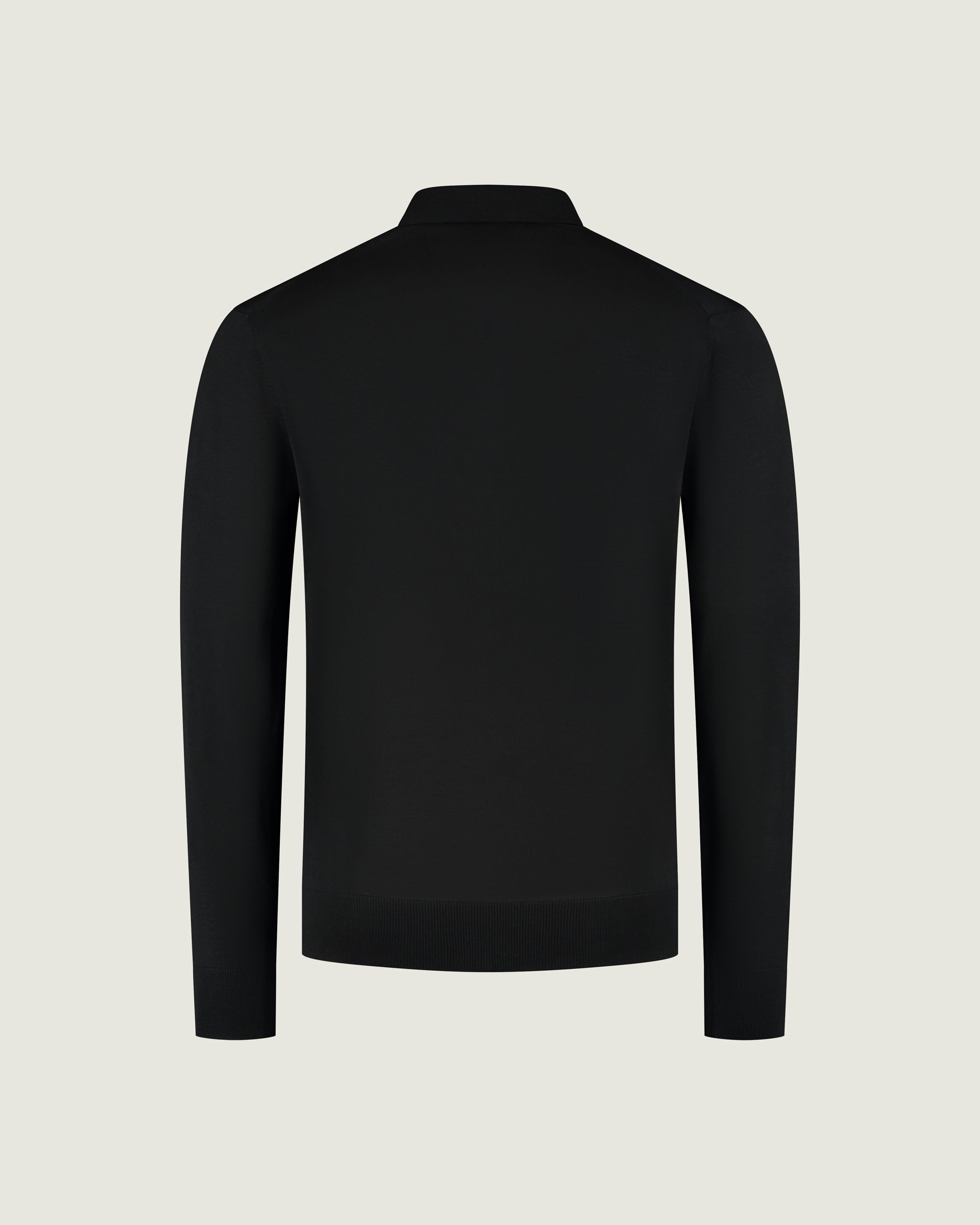 DUQUEZZI KNIT POLO CARDIGAN | Black