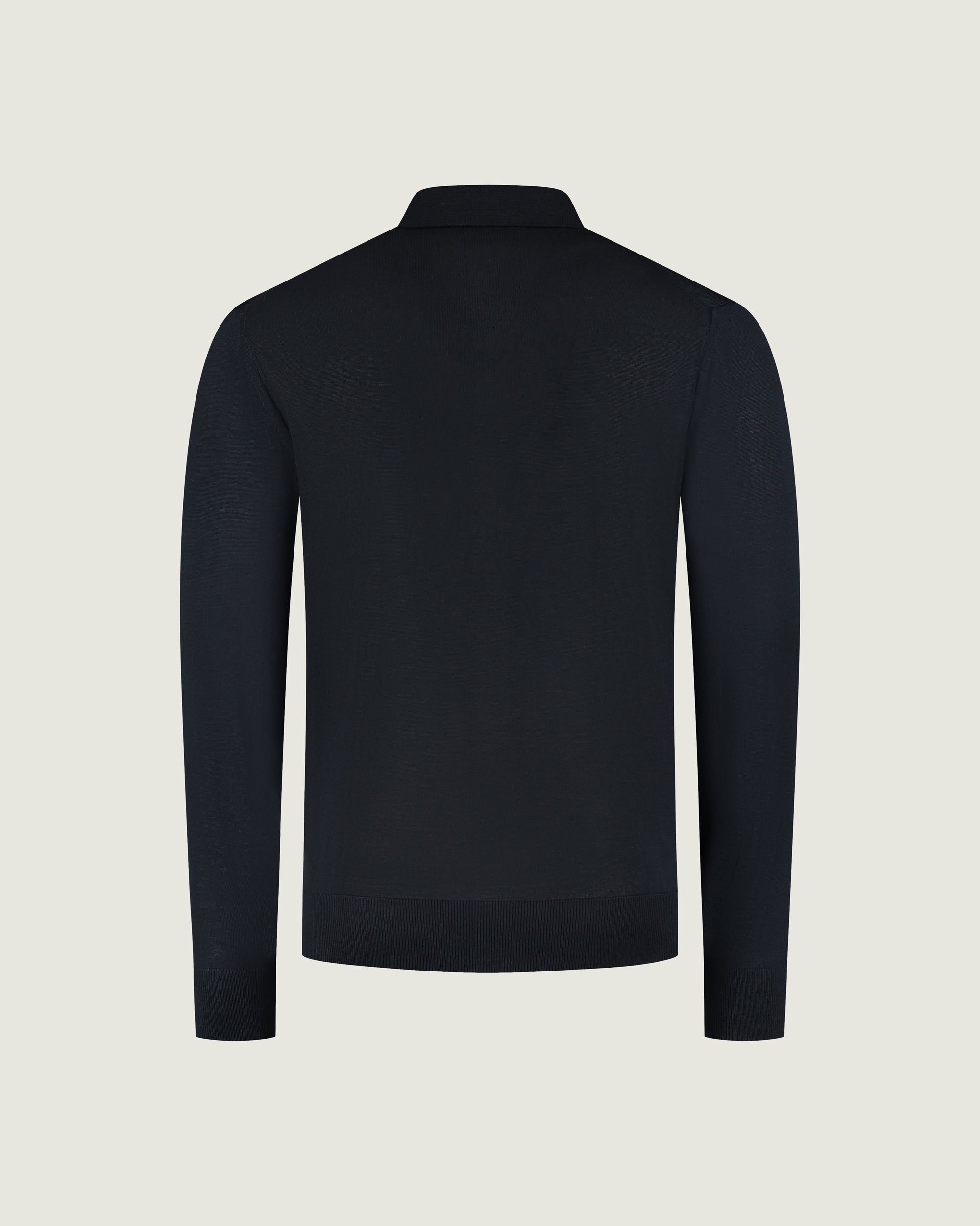 DUQUEZZI KNIT POLO CARDIGAN | Navy