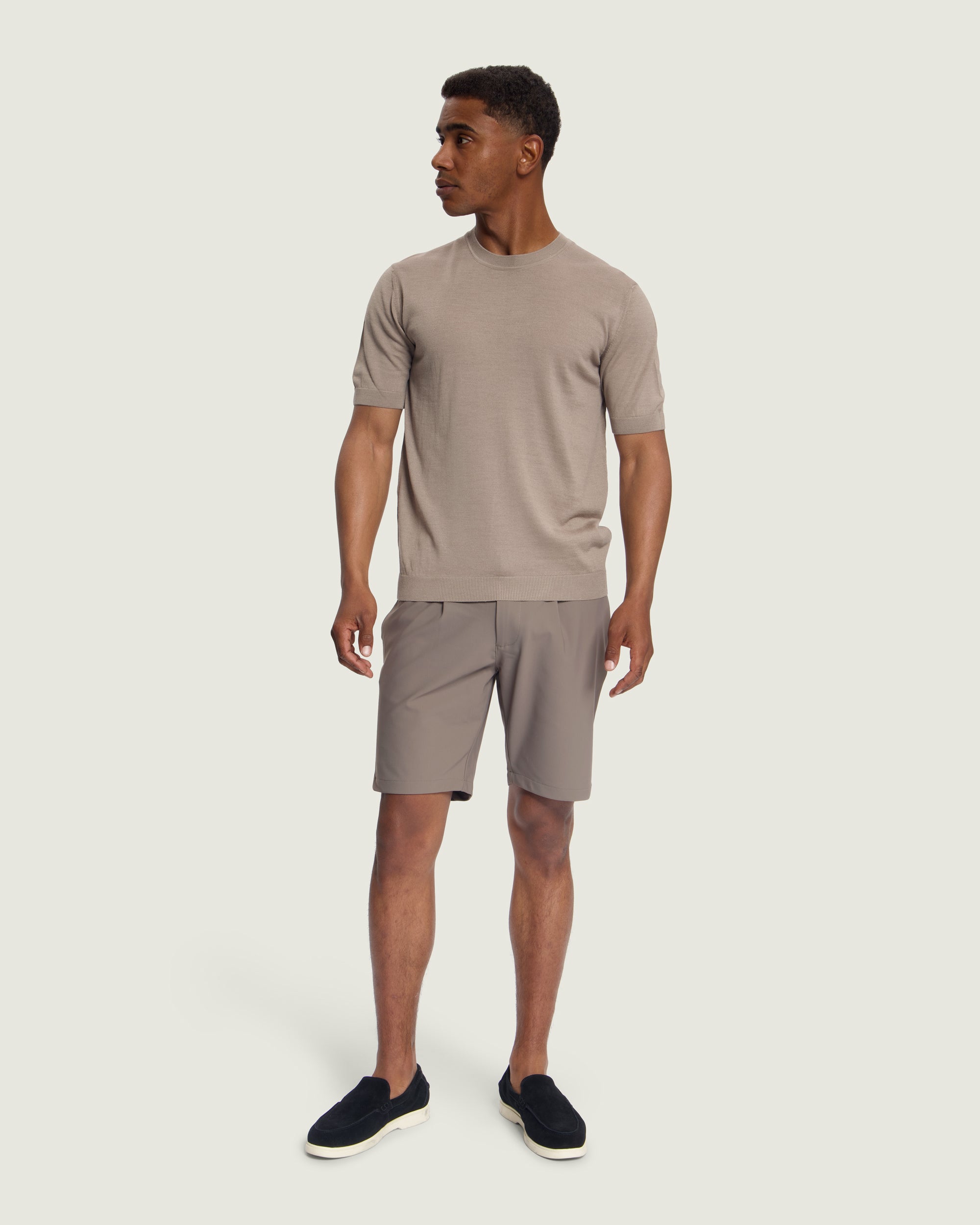 DUQUEZZI MERINO T-SHIRT | Taupe