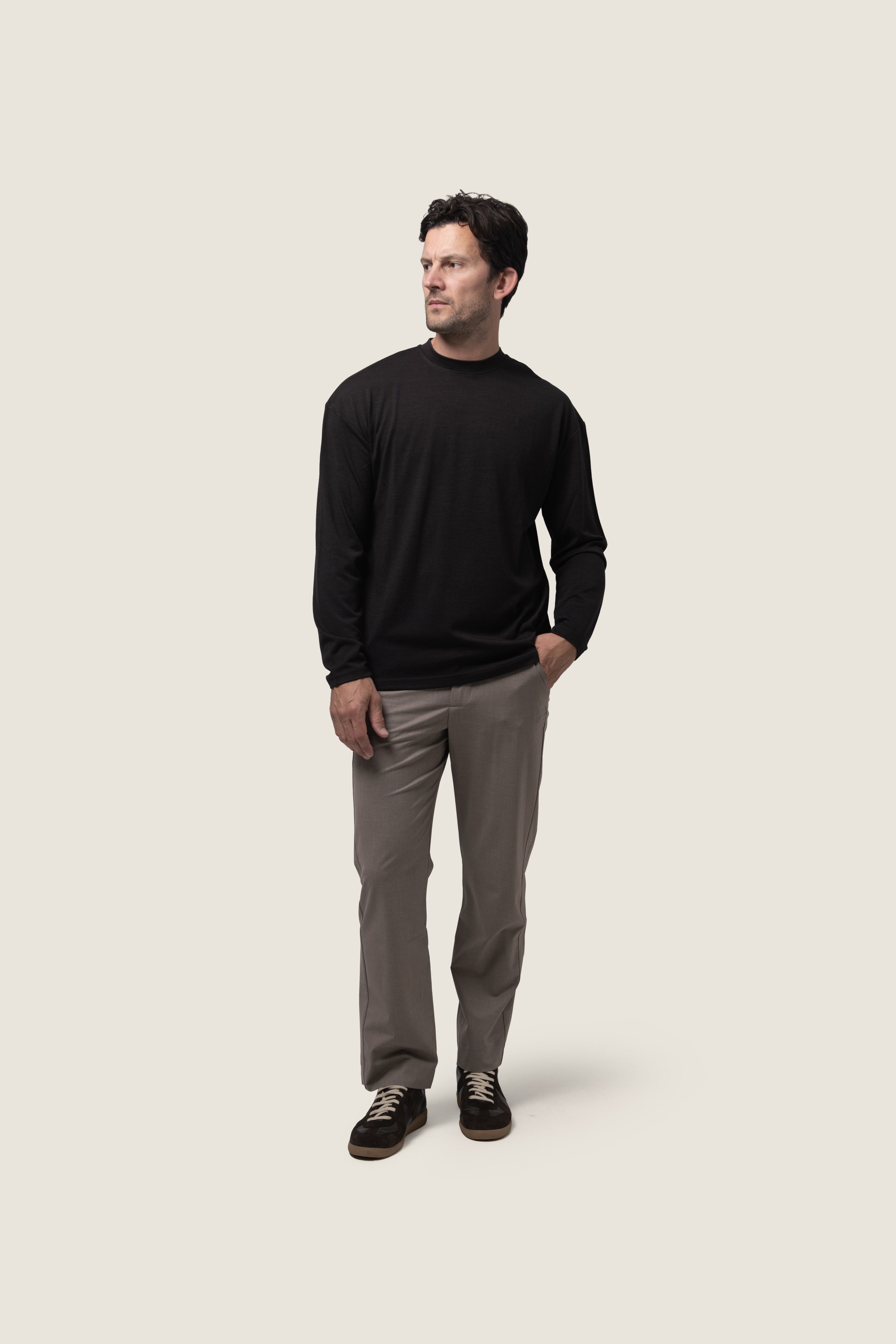 DUQUEZZI COOLMAX  LONGSLEEVE SHIRT | Dark Brown