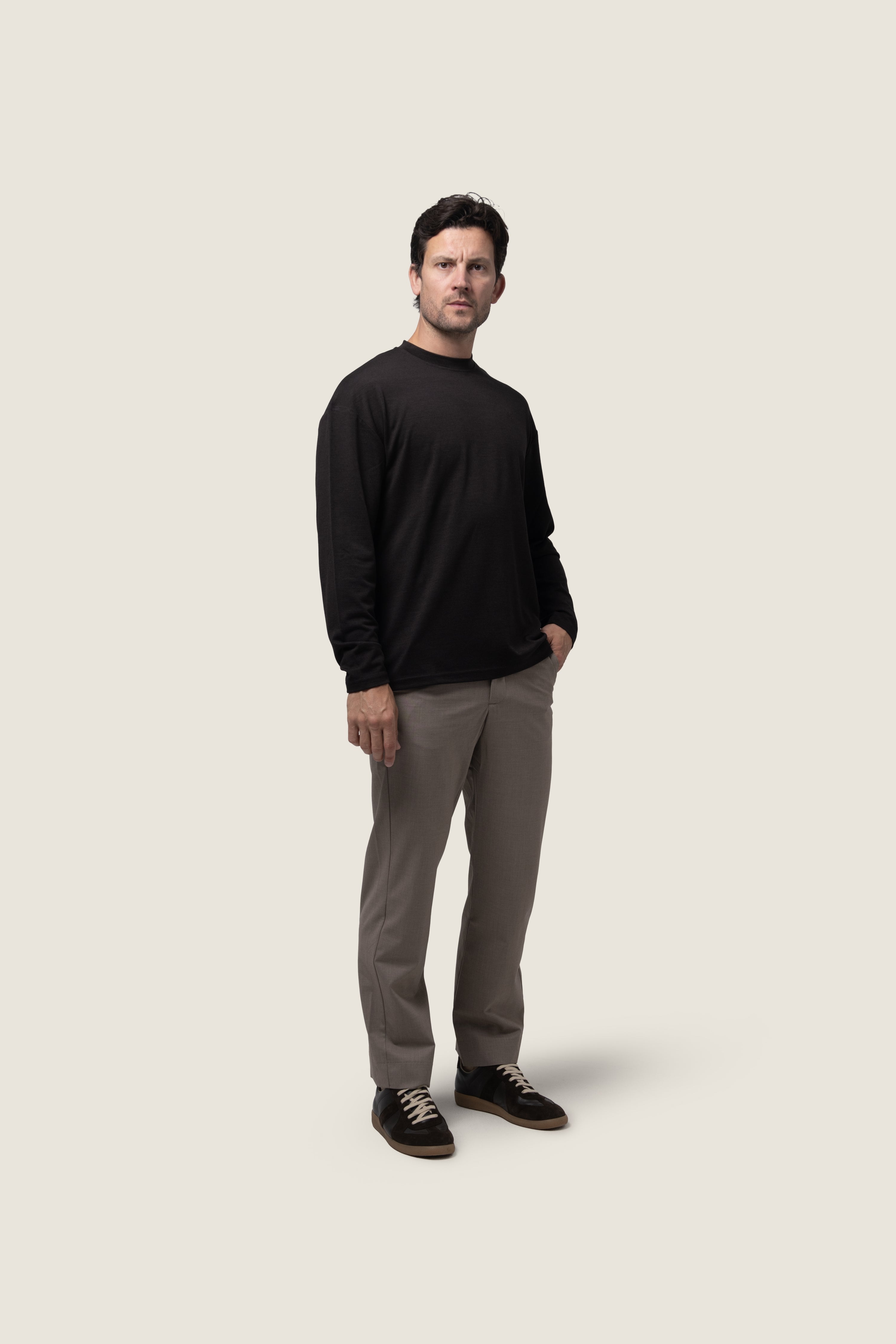 DUQUEZZI COOLMAX  LONGSLEEVE SHIRT | Dark Brown