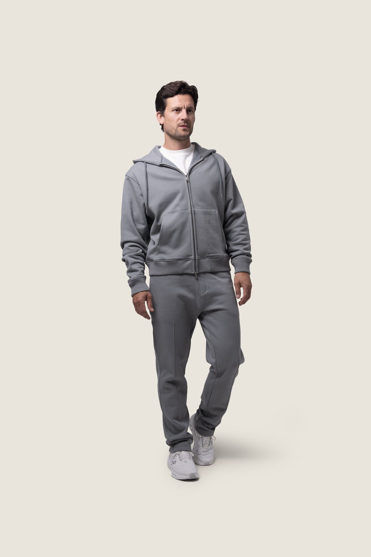 DUQUEZZI ELEGANT TAILORED TRACKPANTS | Dark Grey