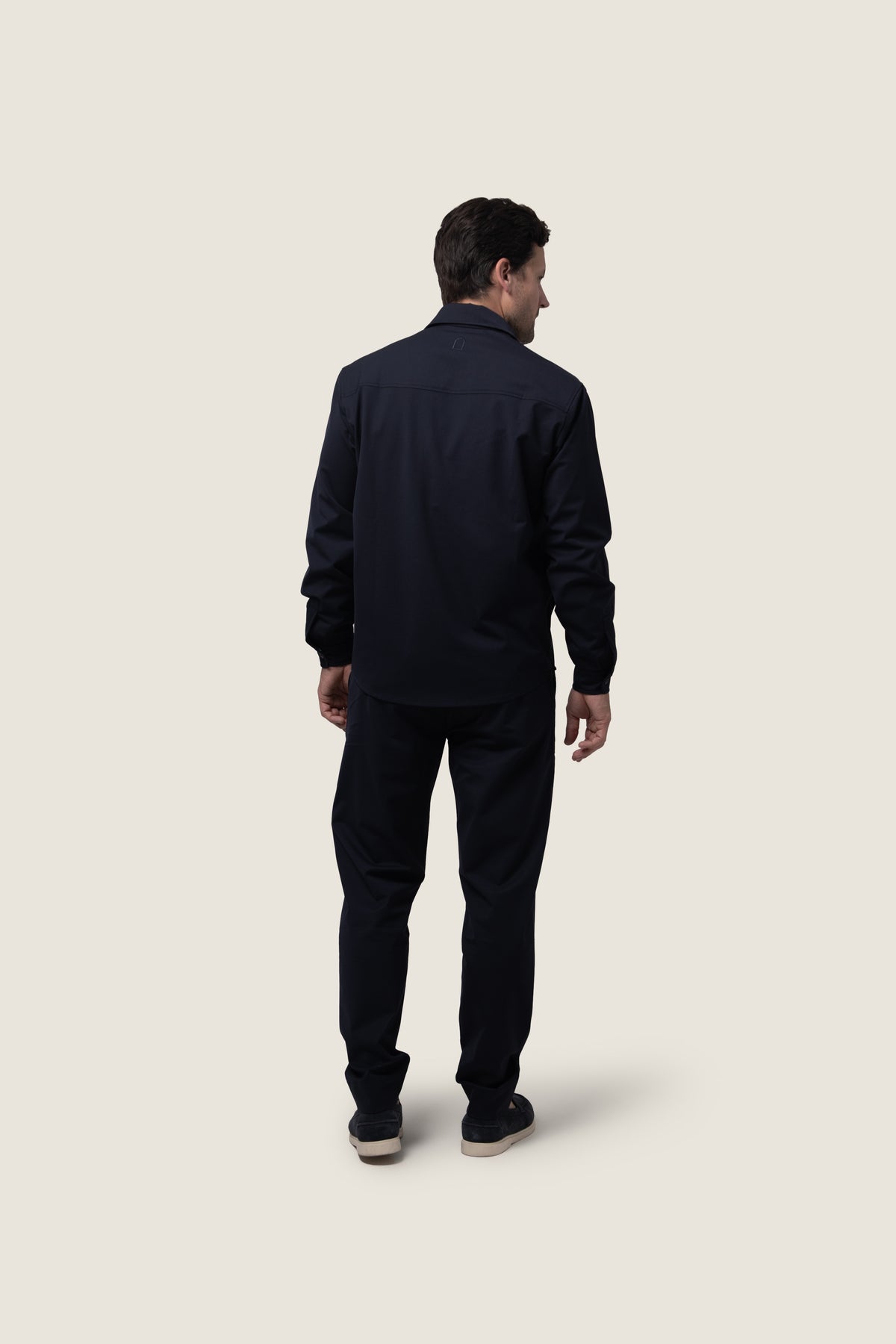 DUQUEZZI WOOL BLEND OVERSHIRT ARTURO | Navy
