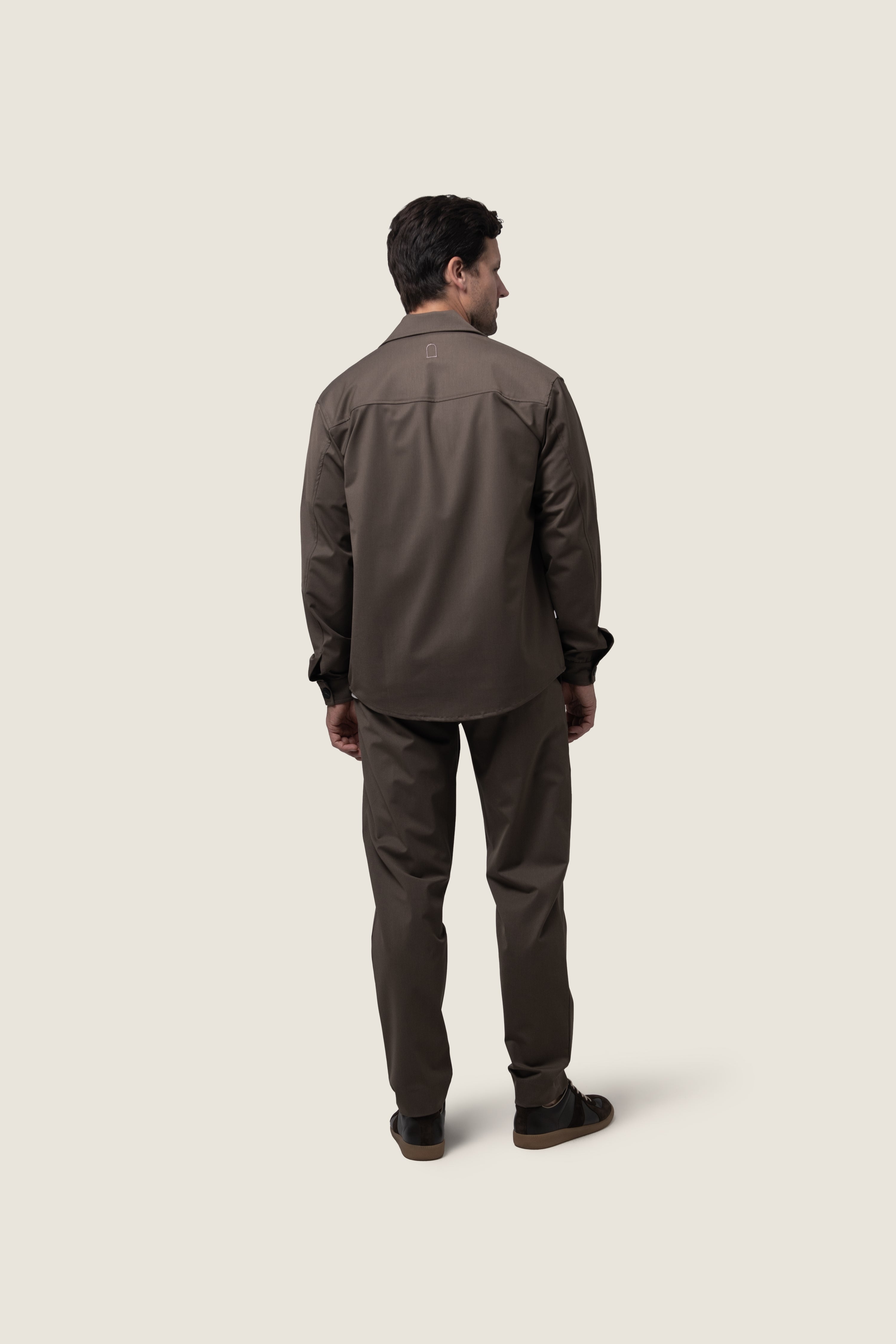 DUQUEZZI WOOL BLEND OVERSHIRT | Caramel Syrup