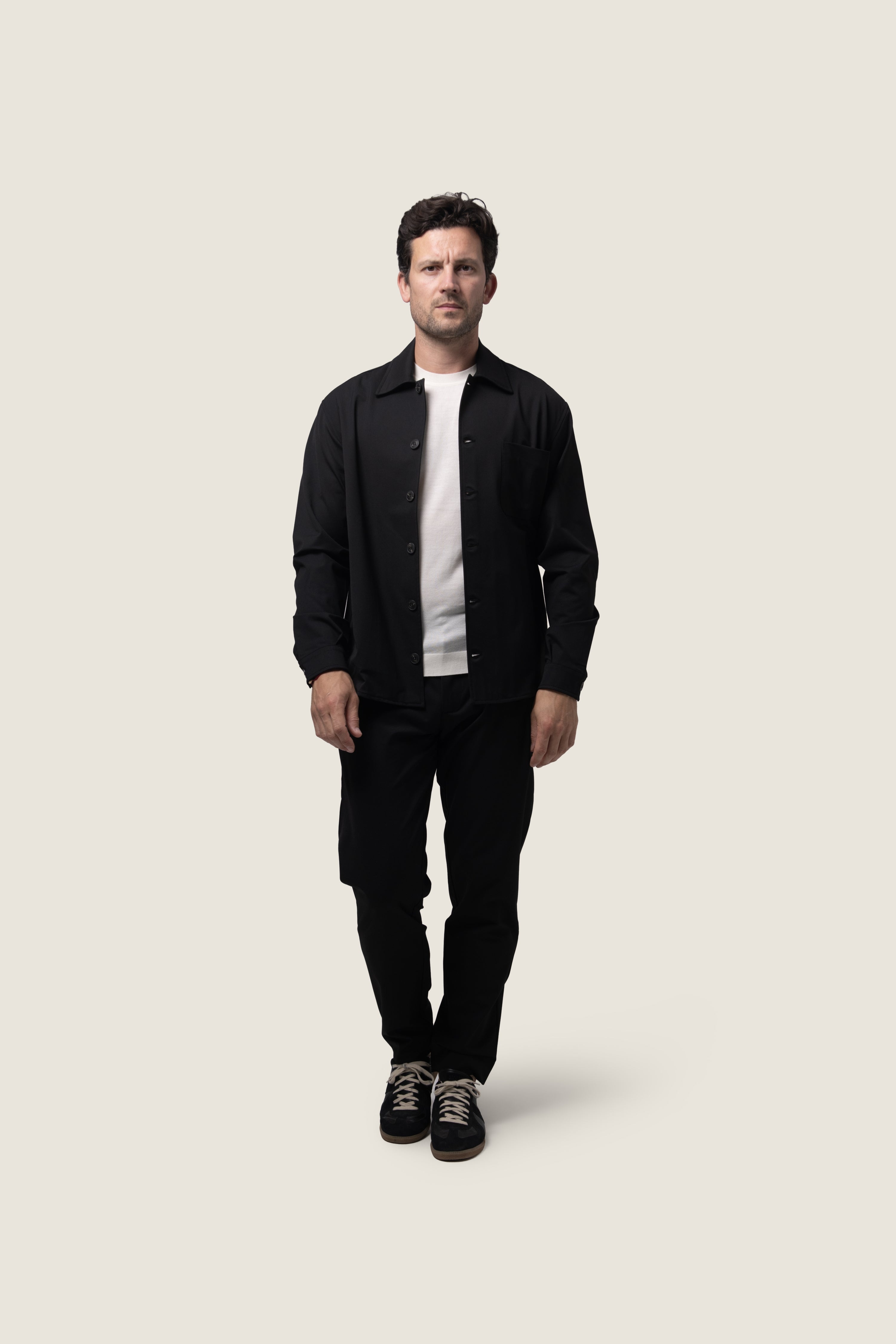DUQUEZZI WOOL BLEND OVERSHIRT | Black