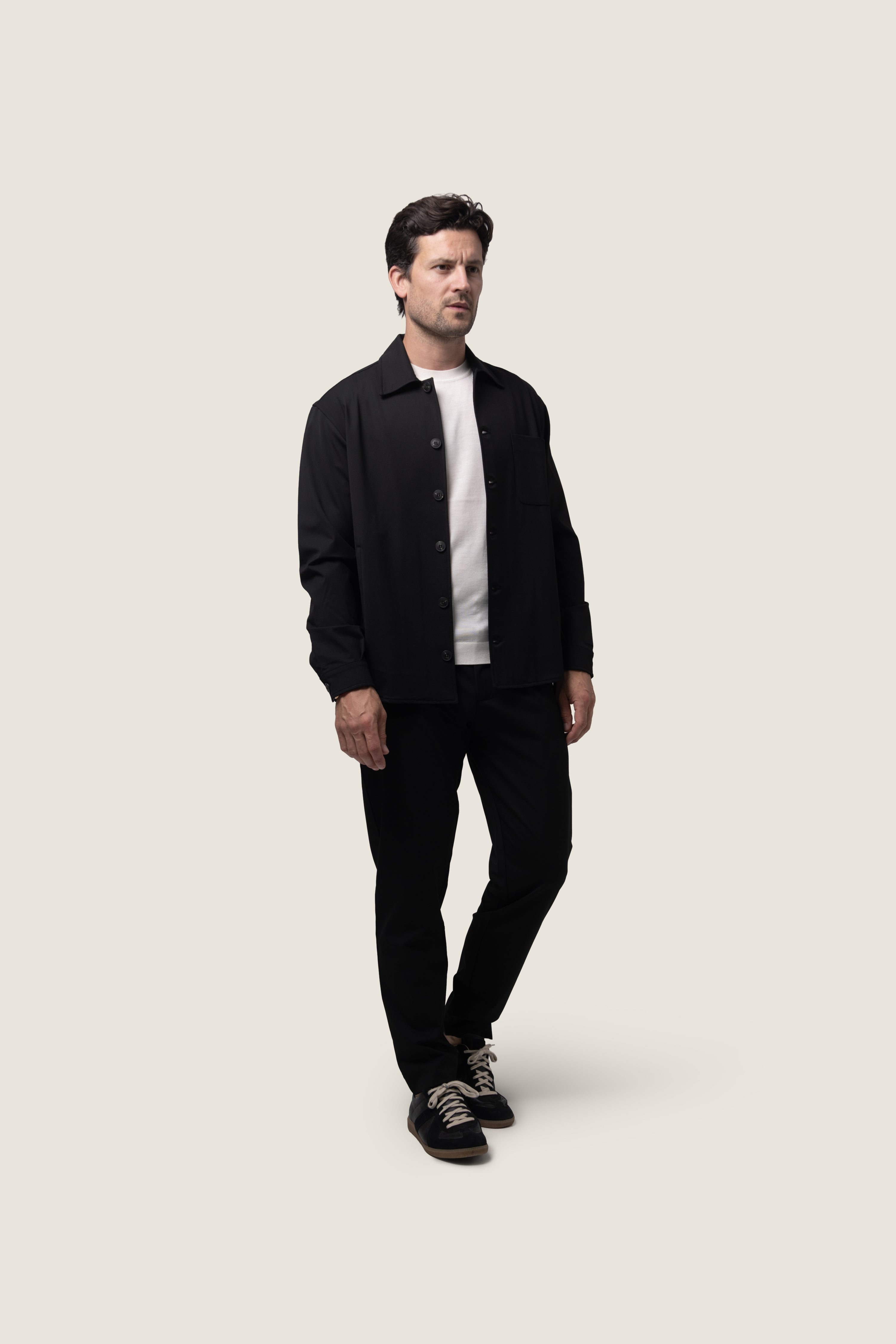DUQUEZZI WOOL BLEND OVERSHIRT | Black