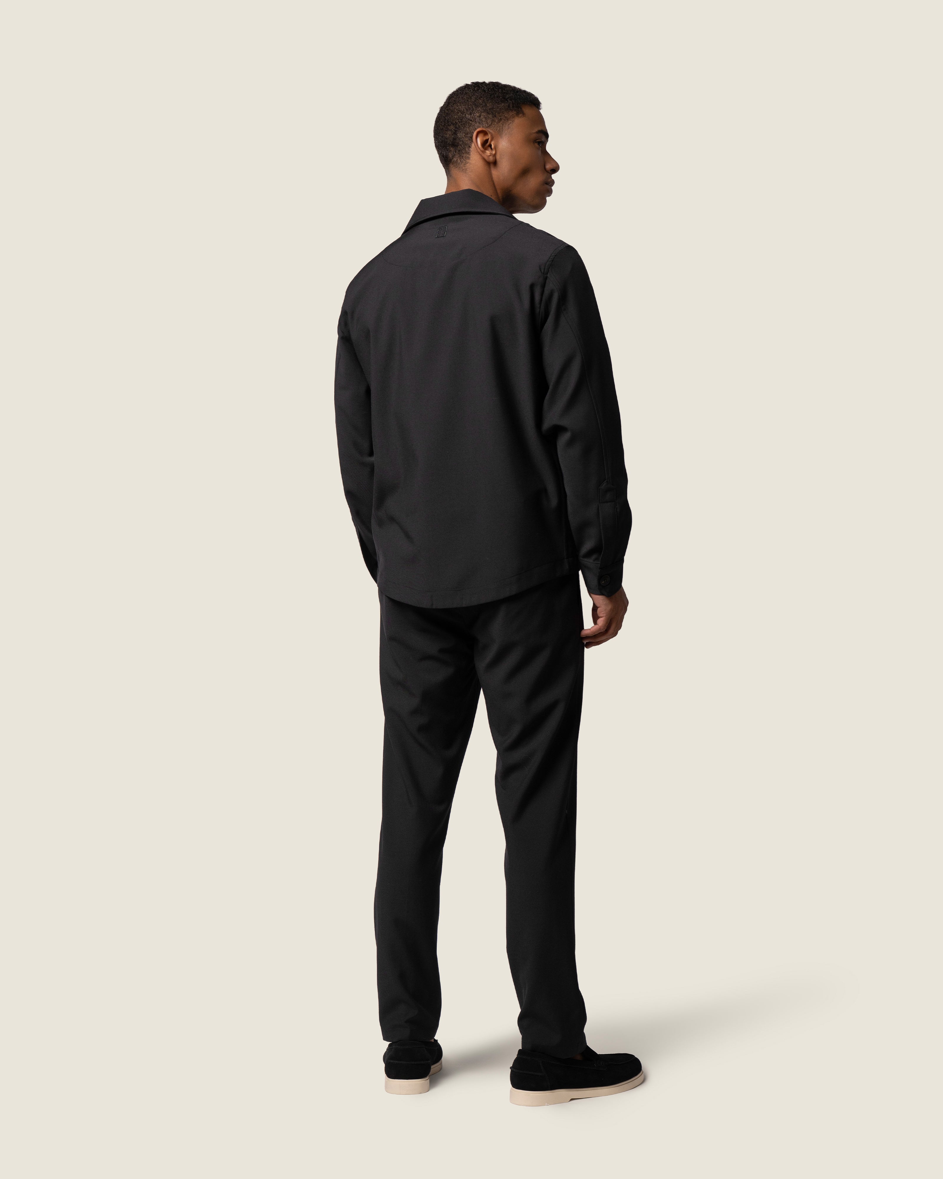 DUQUEZZI WOOL BLEND TROUSERS | Black