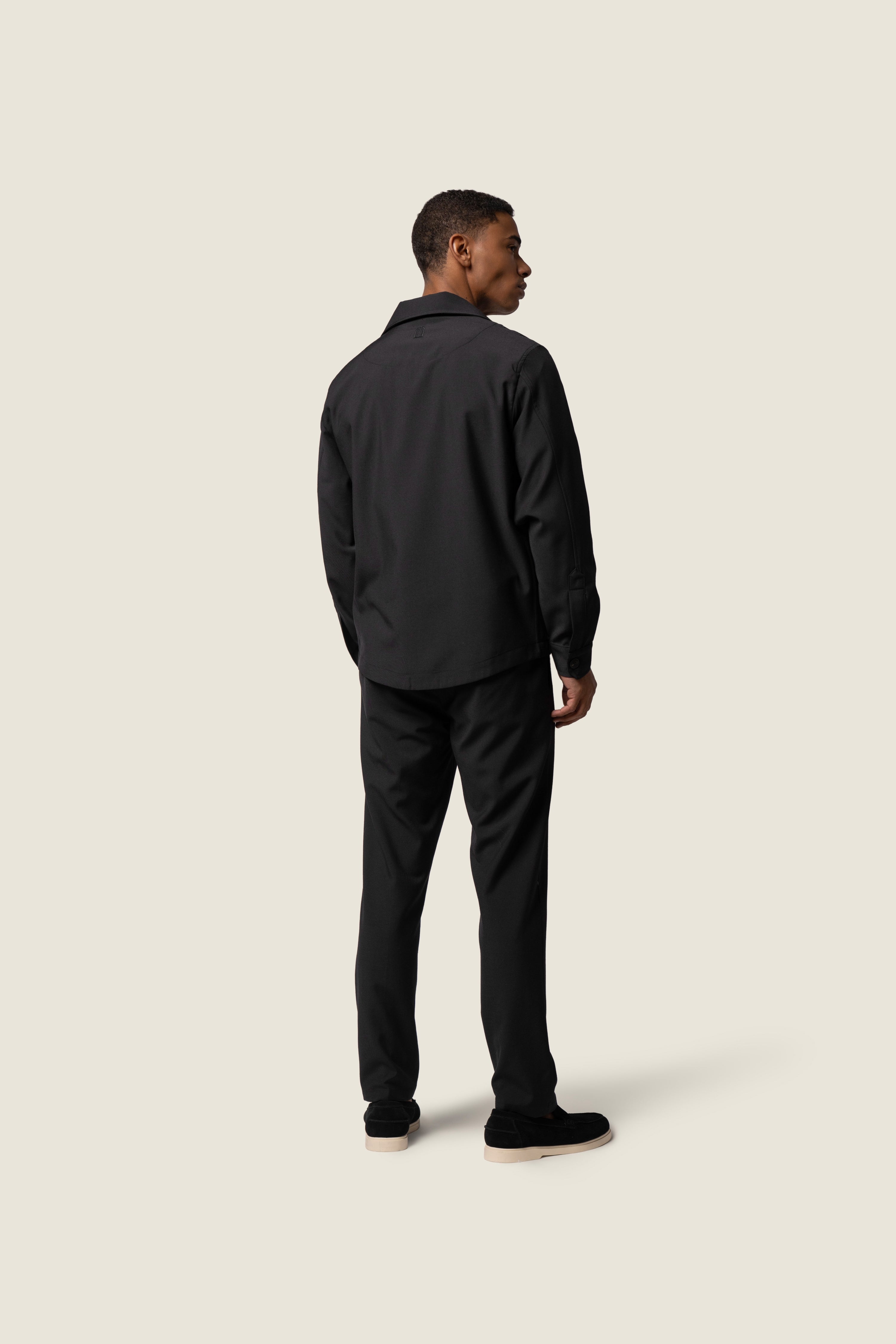 DUQUEZZI WOOL BLEND OVERSHIRT | Black