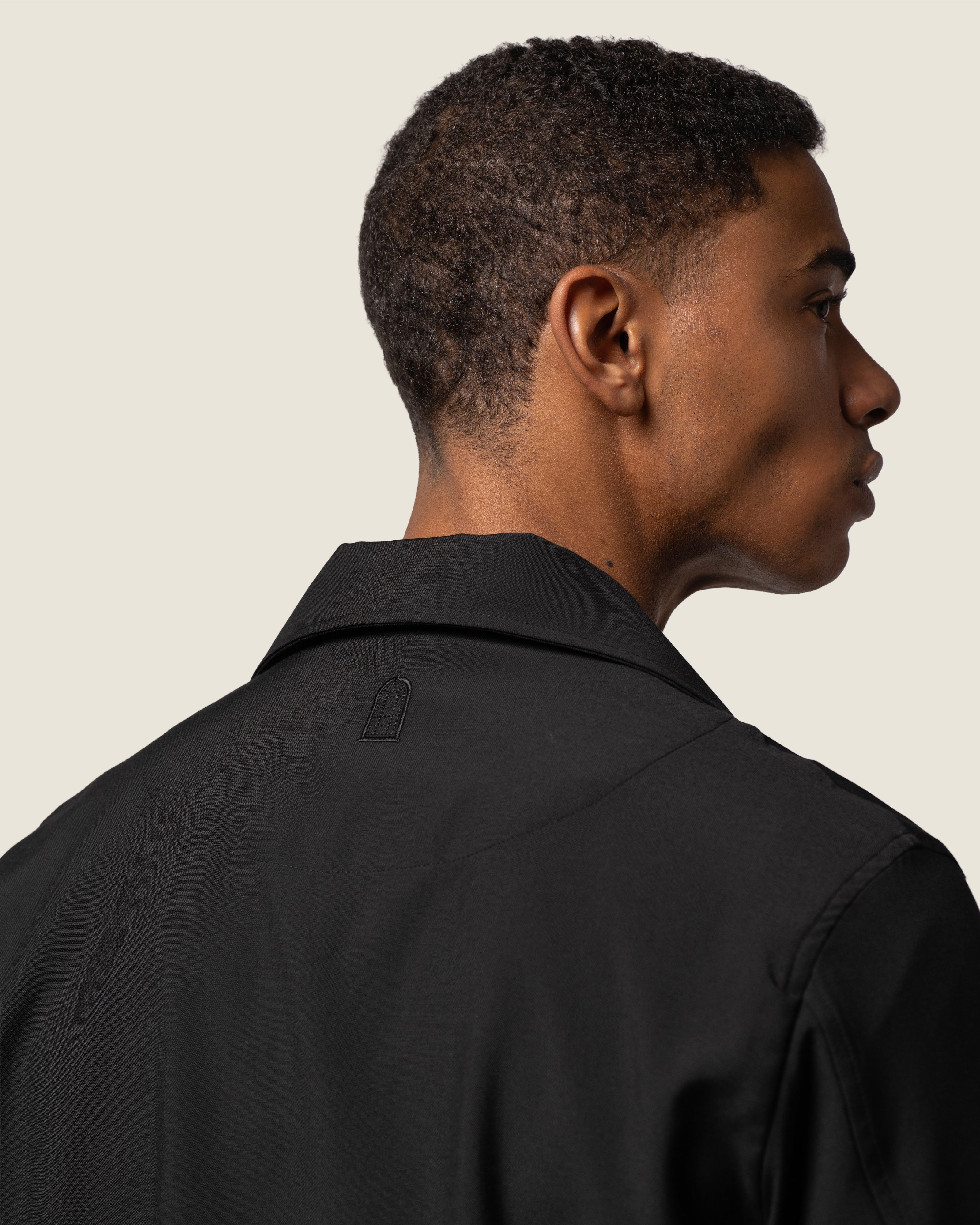 DUQUEZZI WOOL BLEND OVERSHIRT | Black