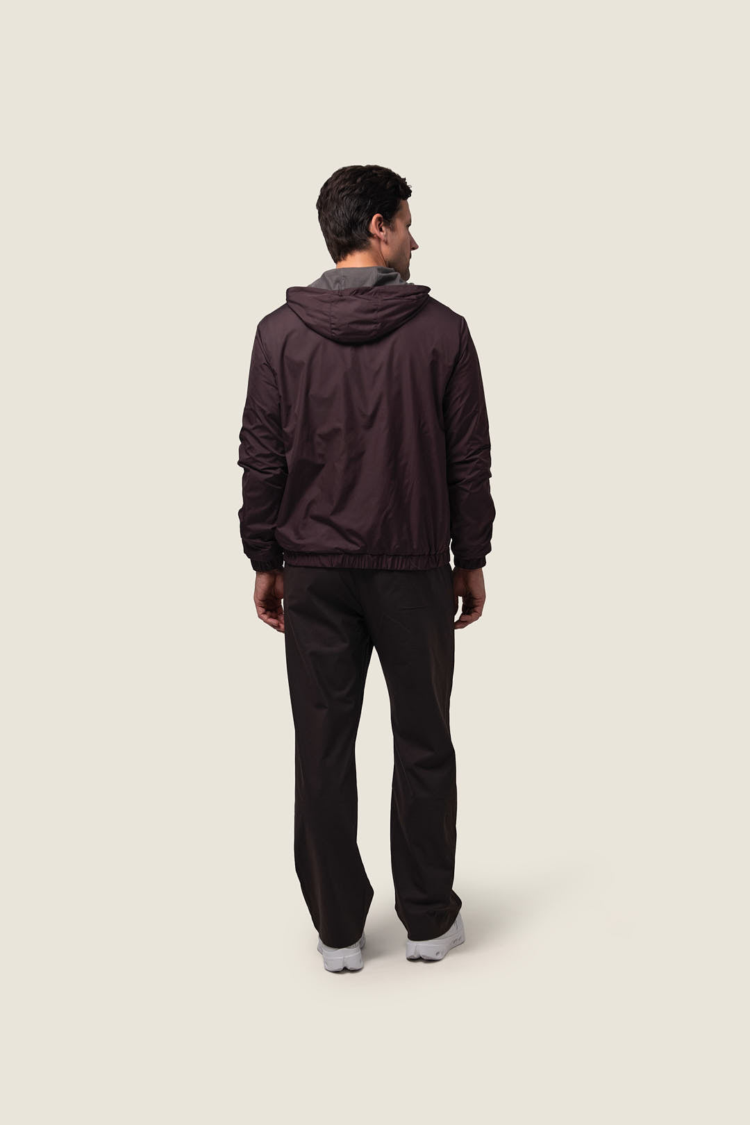 DUQUEZZI HOODED REVERSIBLE BOMBER | Burgundy