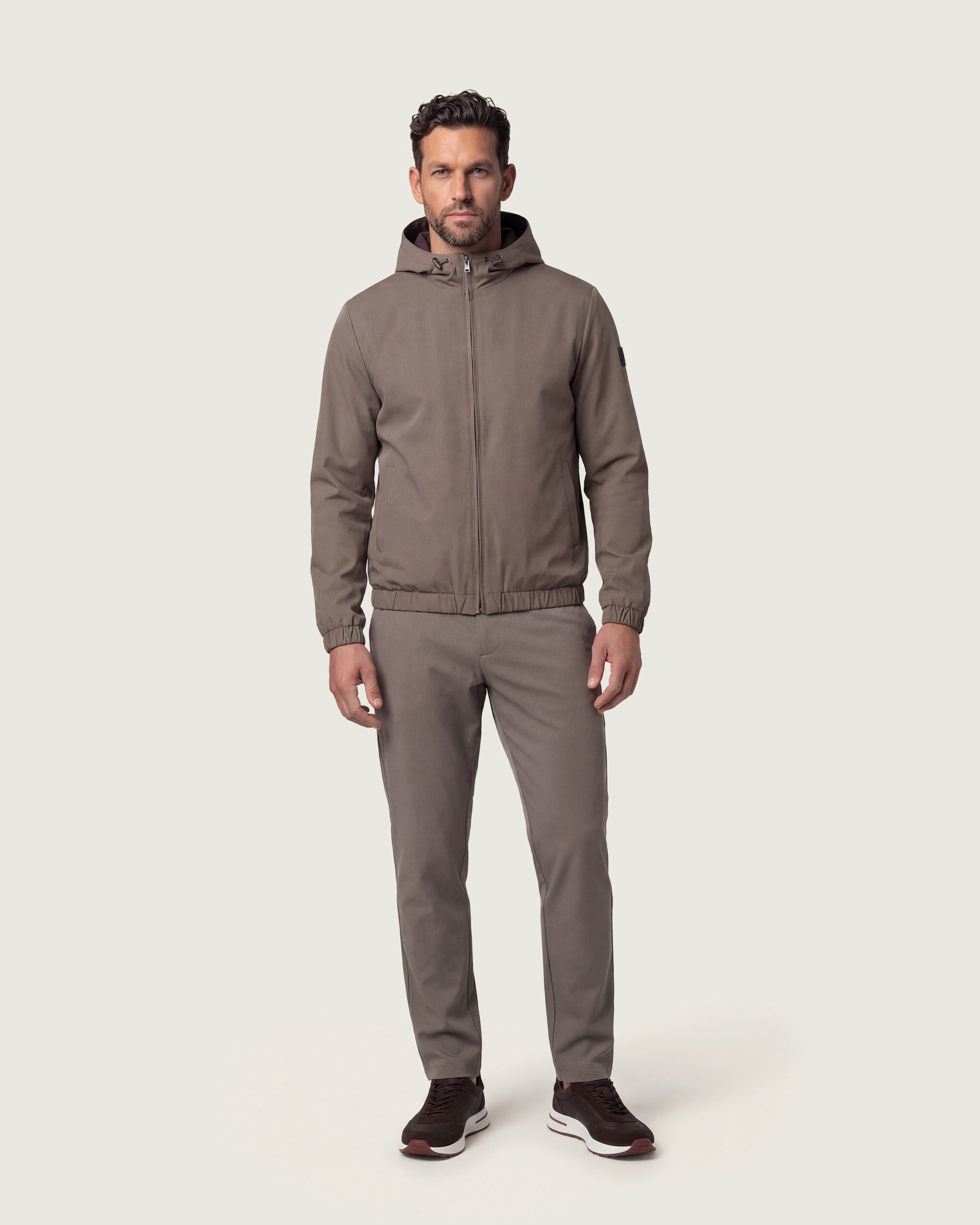 DUQUEZZI HOODED REVERSIBLE BOMBER | Desert